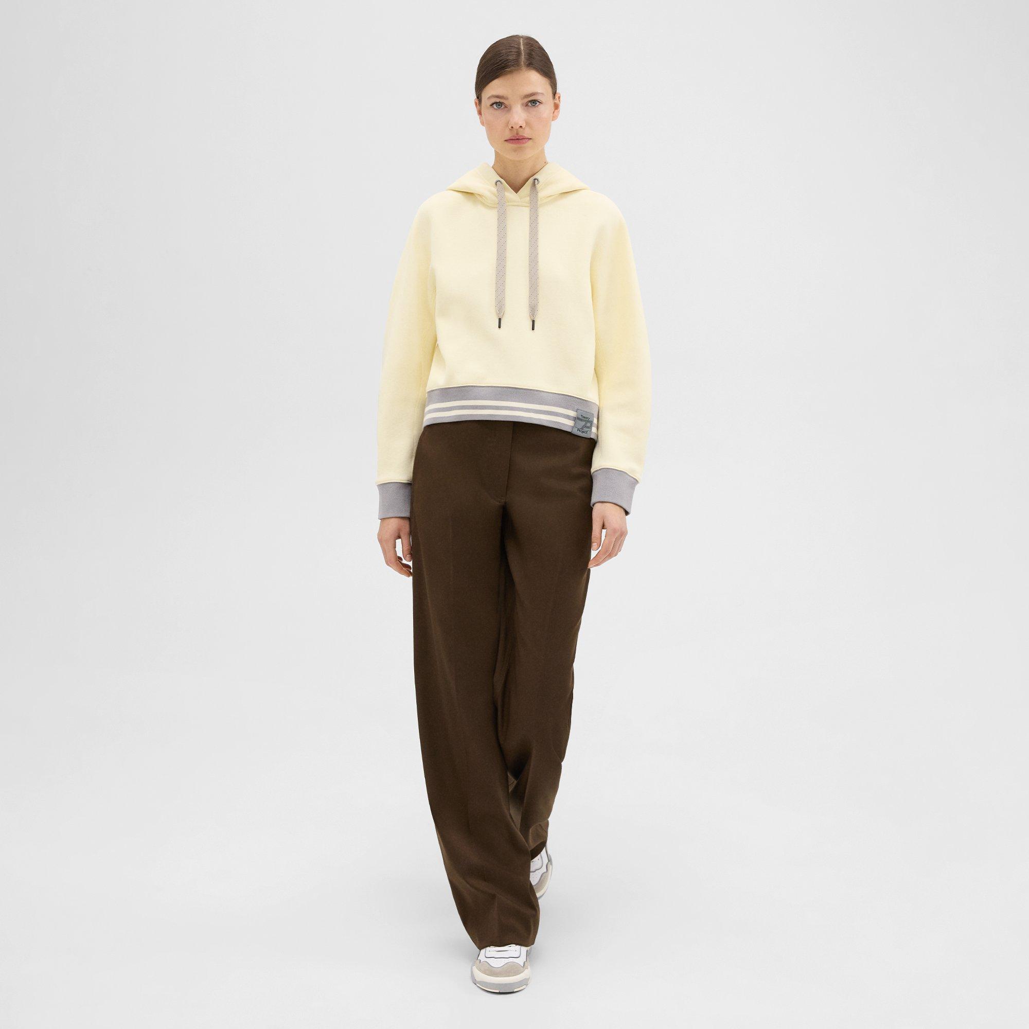 GRACE LING Cutout wool-gabardine wide-leg pants