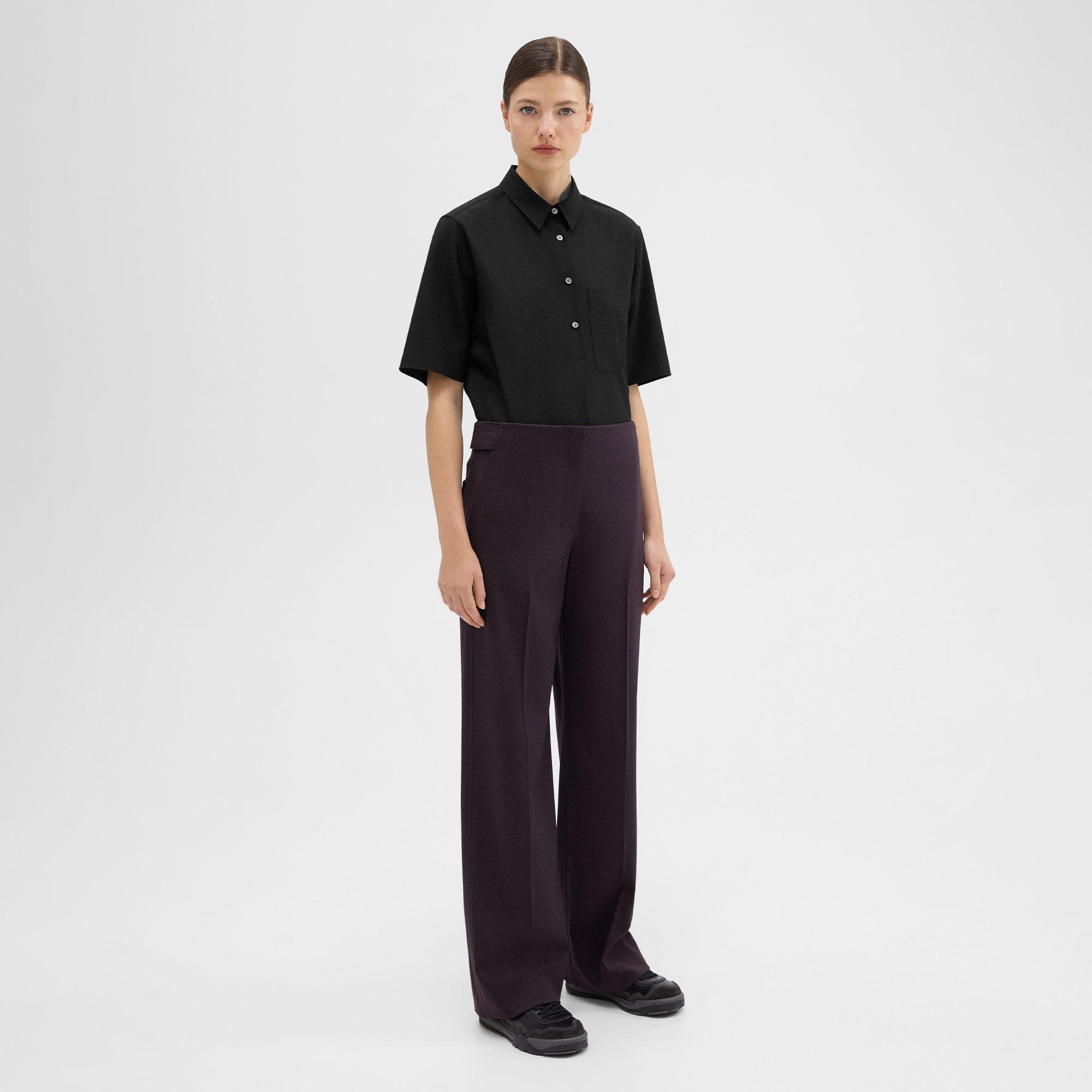 Adjustable Wool Gabardine Pant