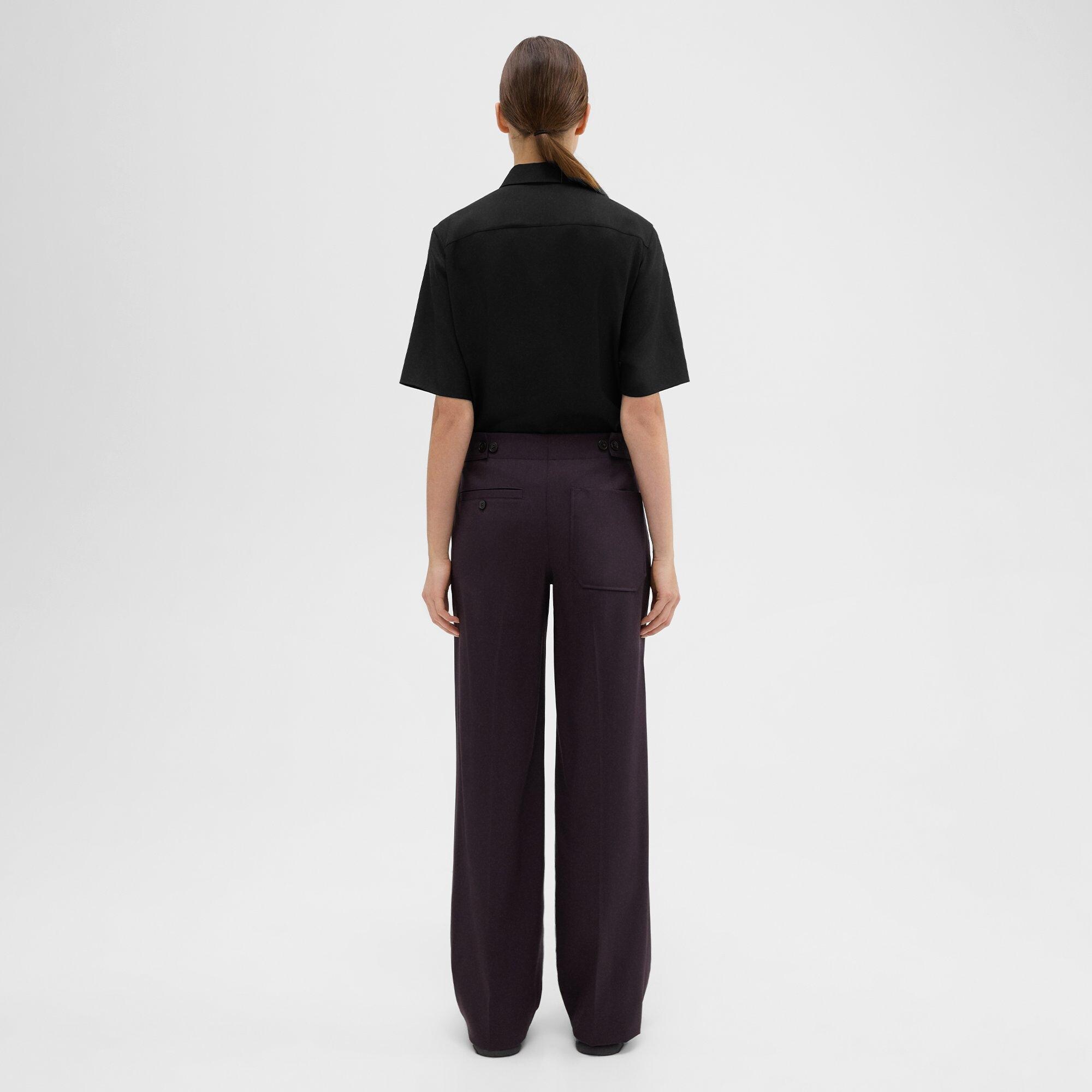 Adjustable Wool Gabardine Pant