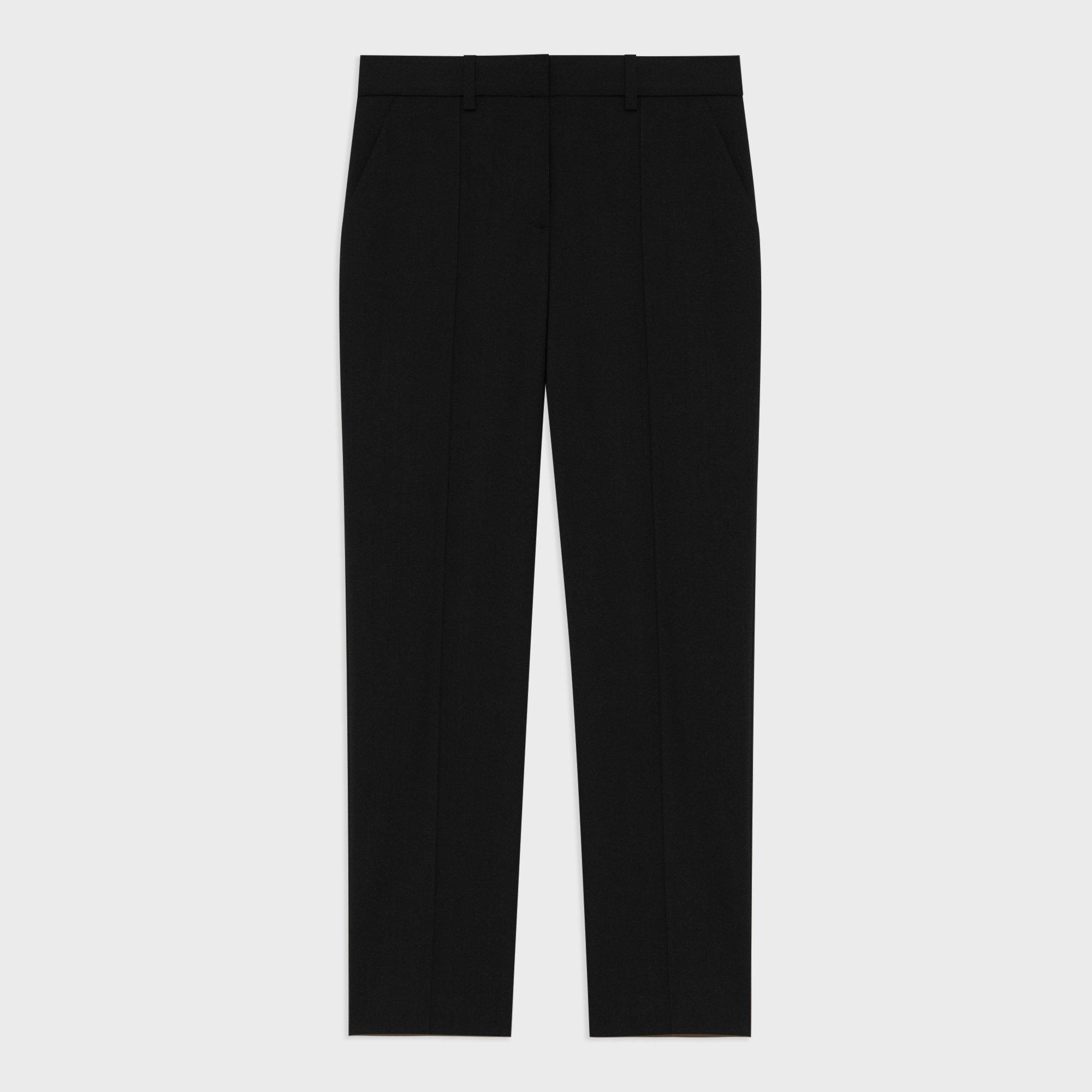 Pleated Wool Gabardine Pant