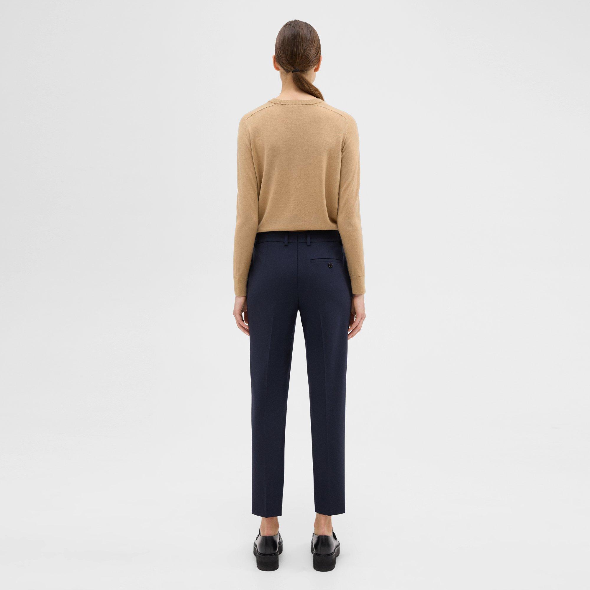 Signature Solid Wool Gabardine Trousers - Bobby Jones