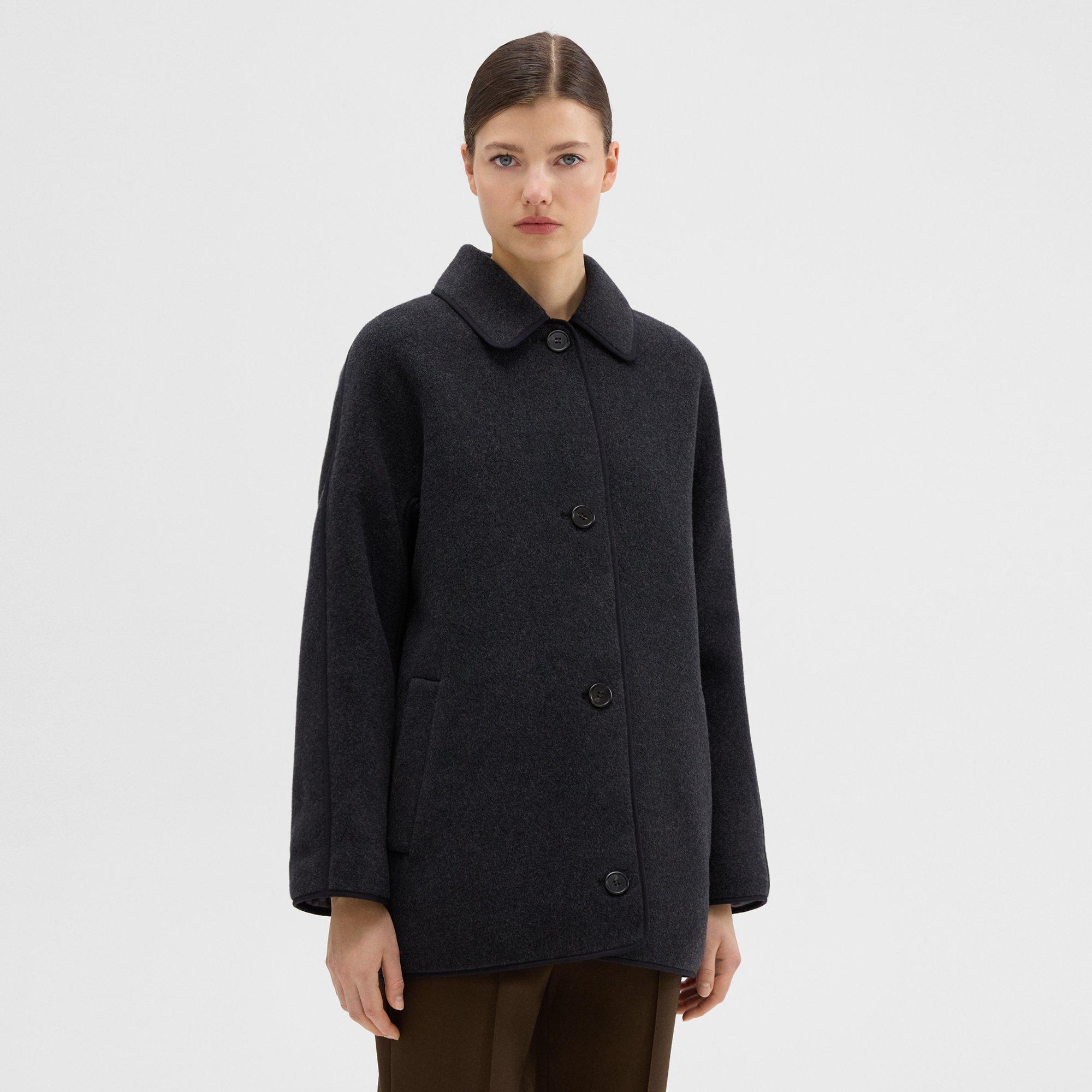 Reversible Recycled Wool Car Coat