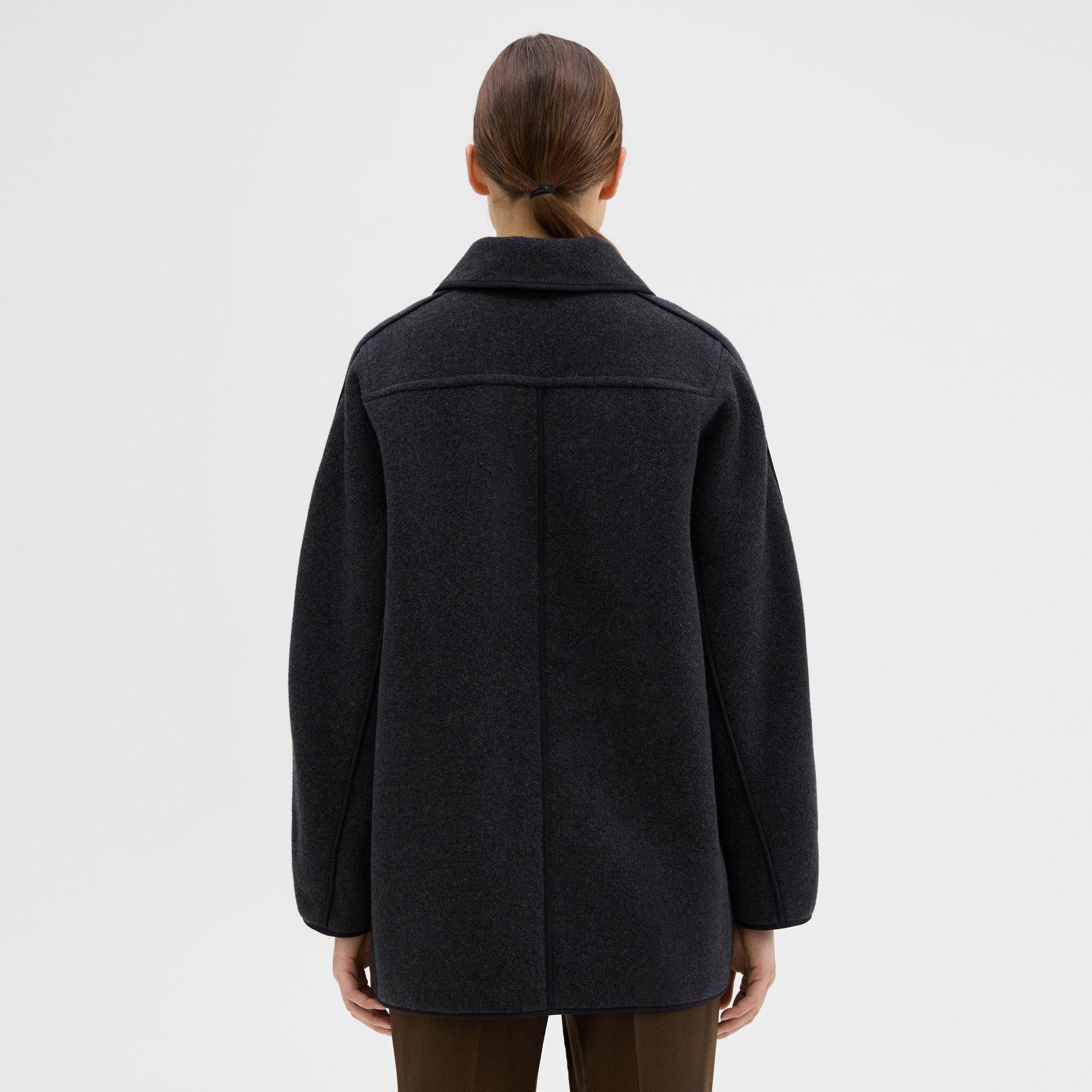 Reversible Recycled Wool Car Coat