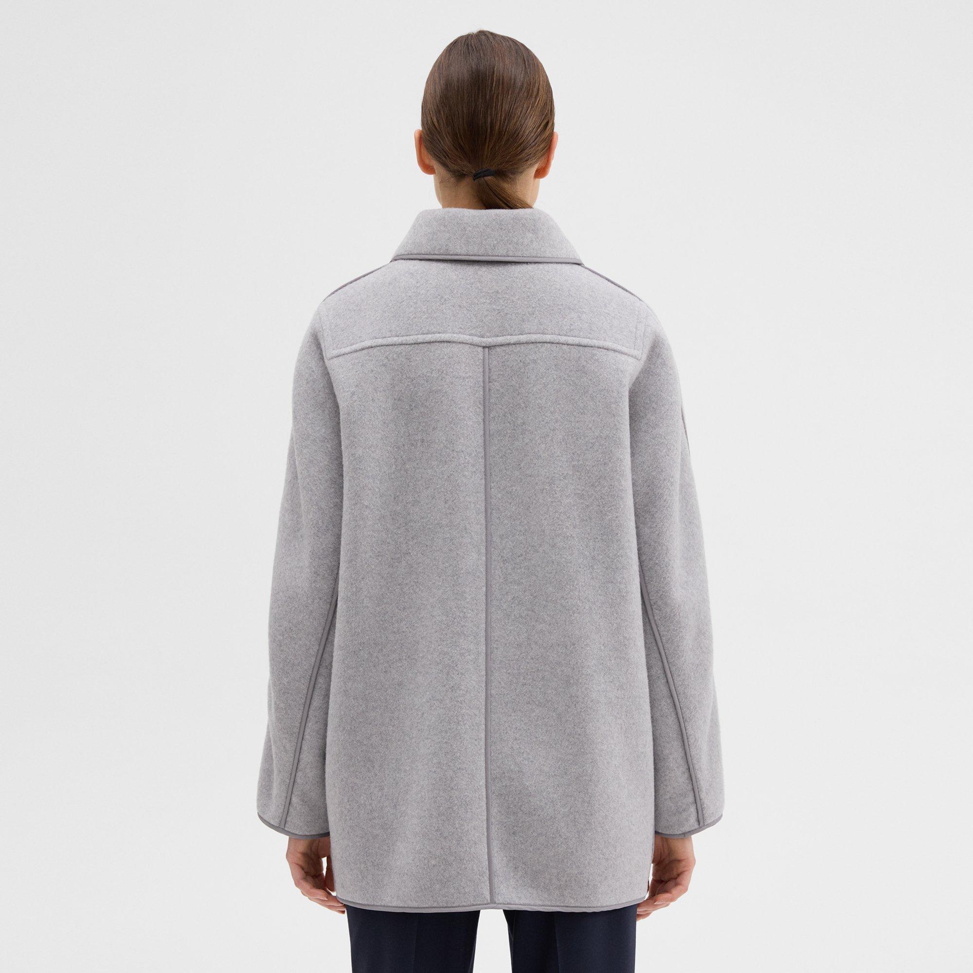 Reversible Recycled Wool Car Coat