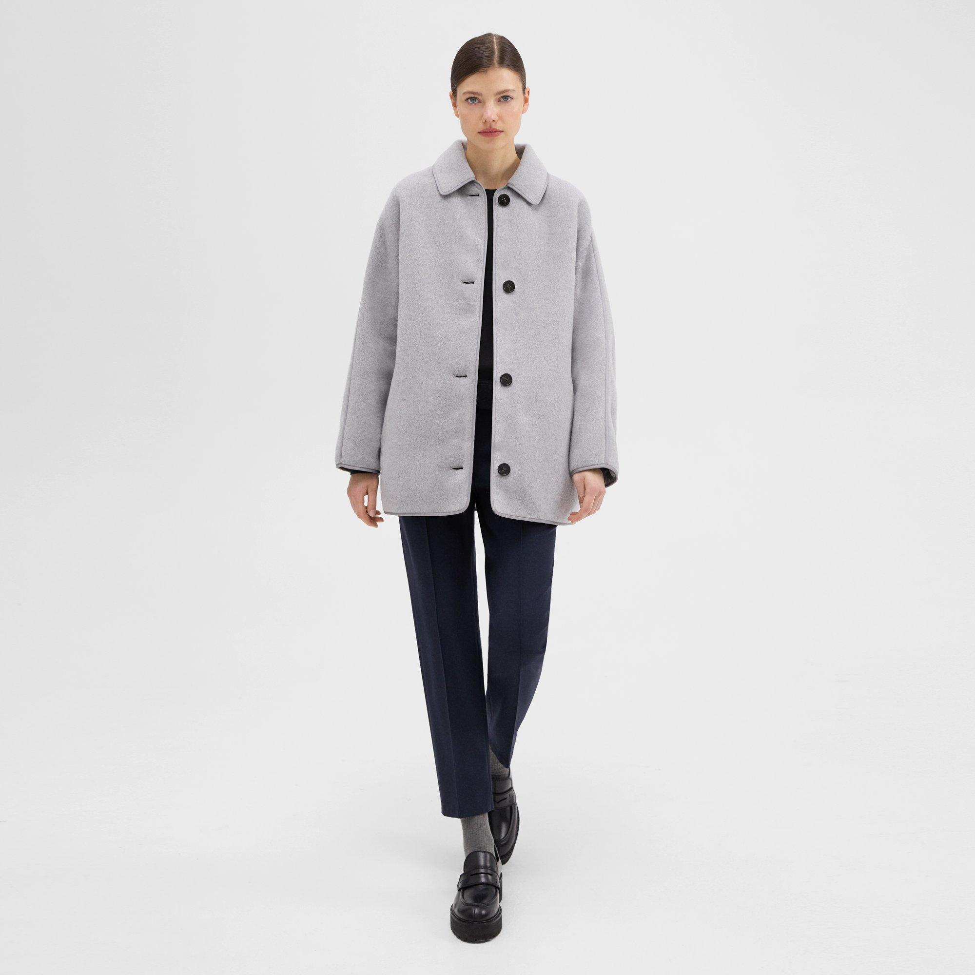 Reversible Recycled Wool Car Coat