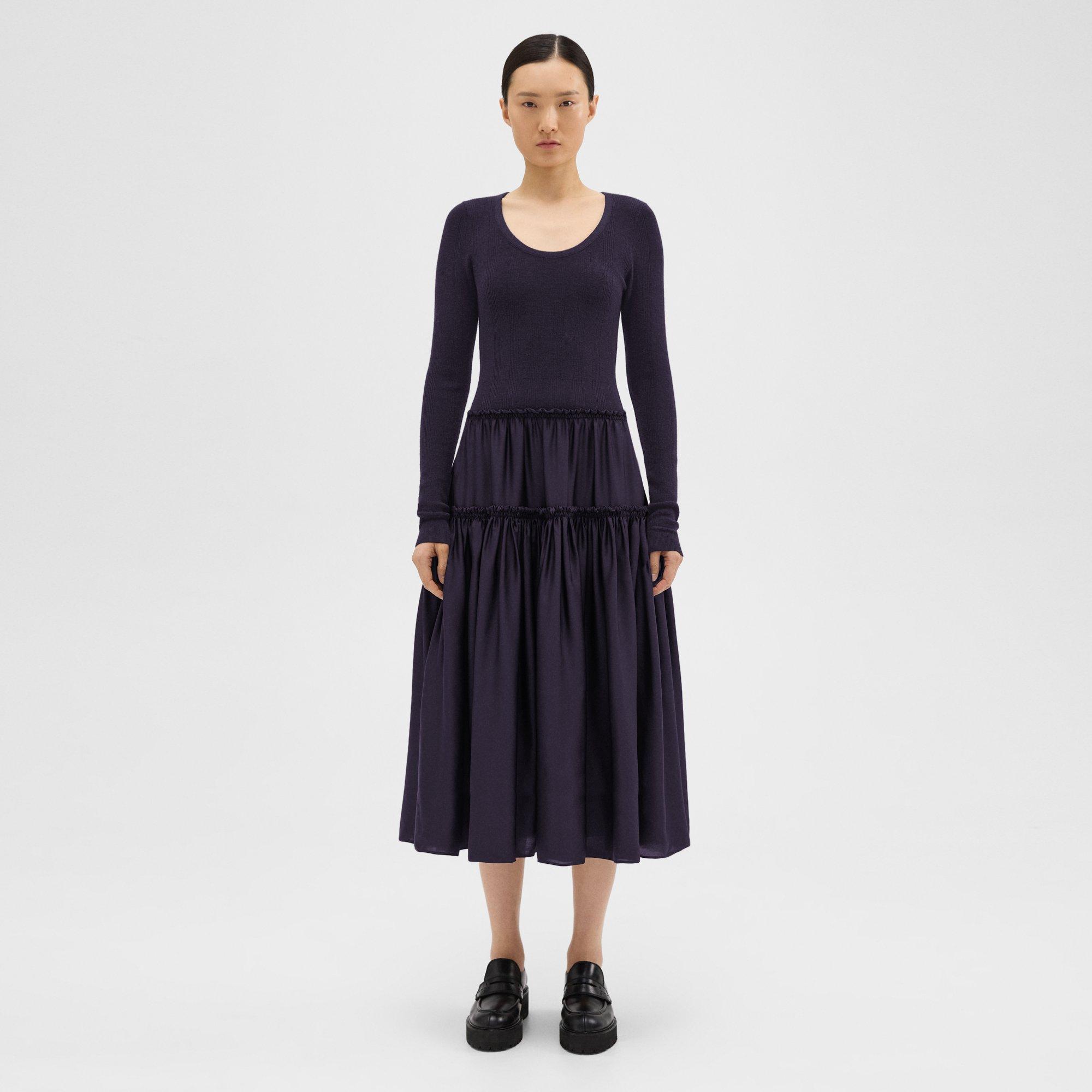 Theory Wool-Viscose Combo Dress