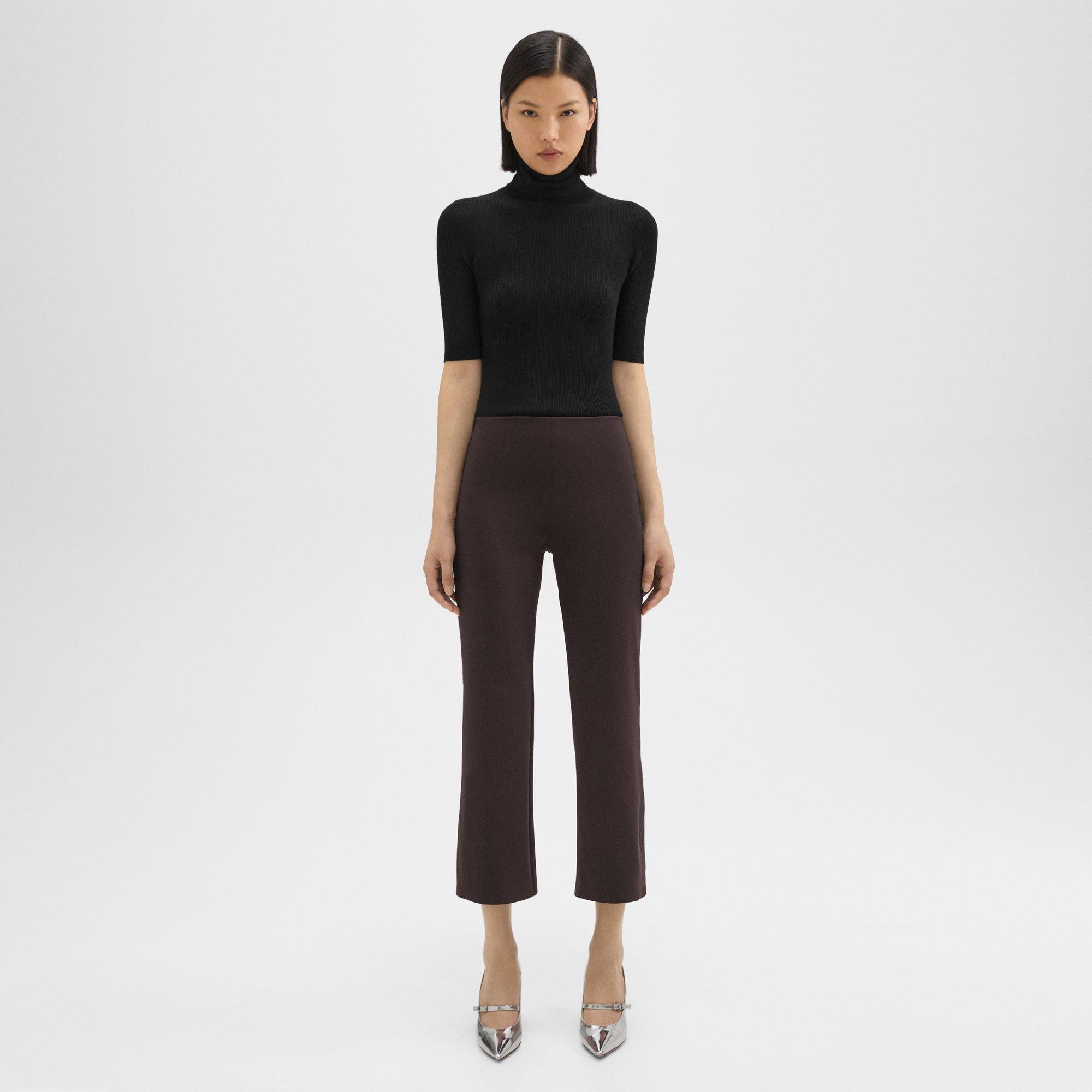 Theory Cropped Kick Pant in Scuba