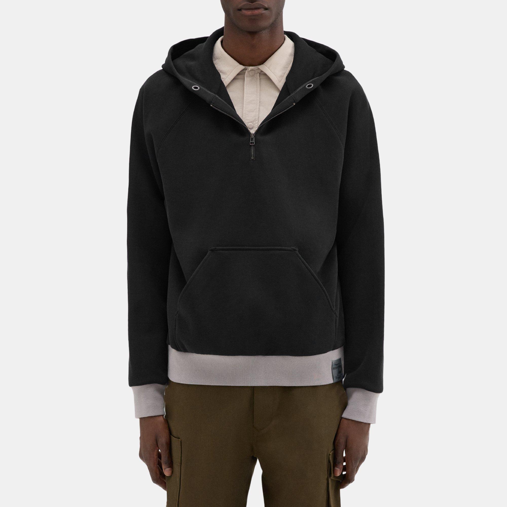 AE Sherpa Checkered Quarter-Zip Hoodie