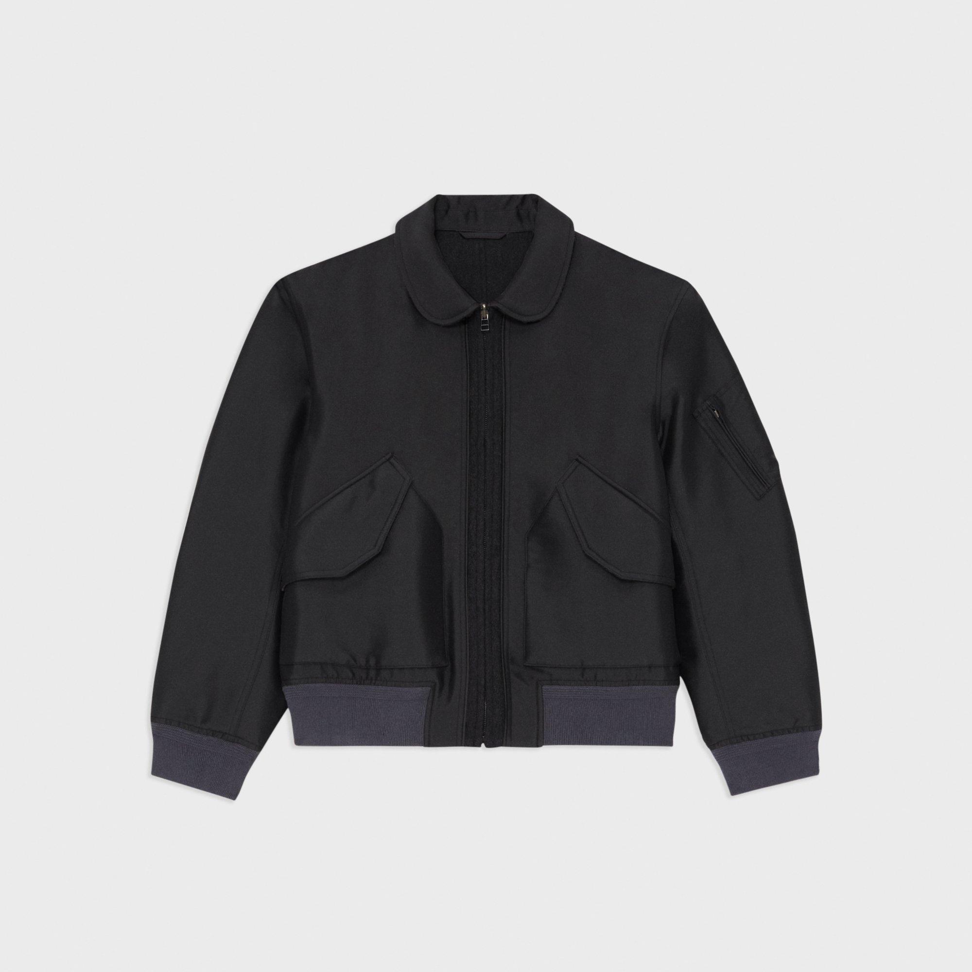 Recycled Poly Reversible Bomber Jacket