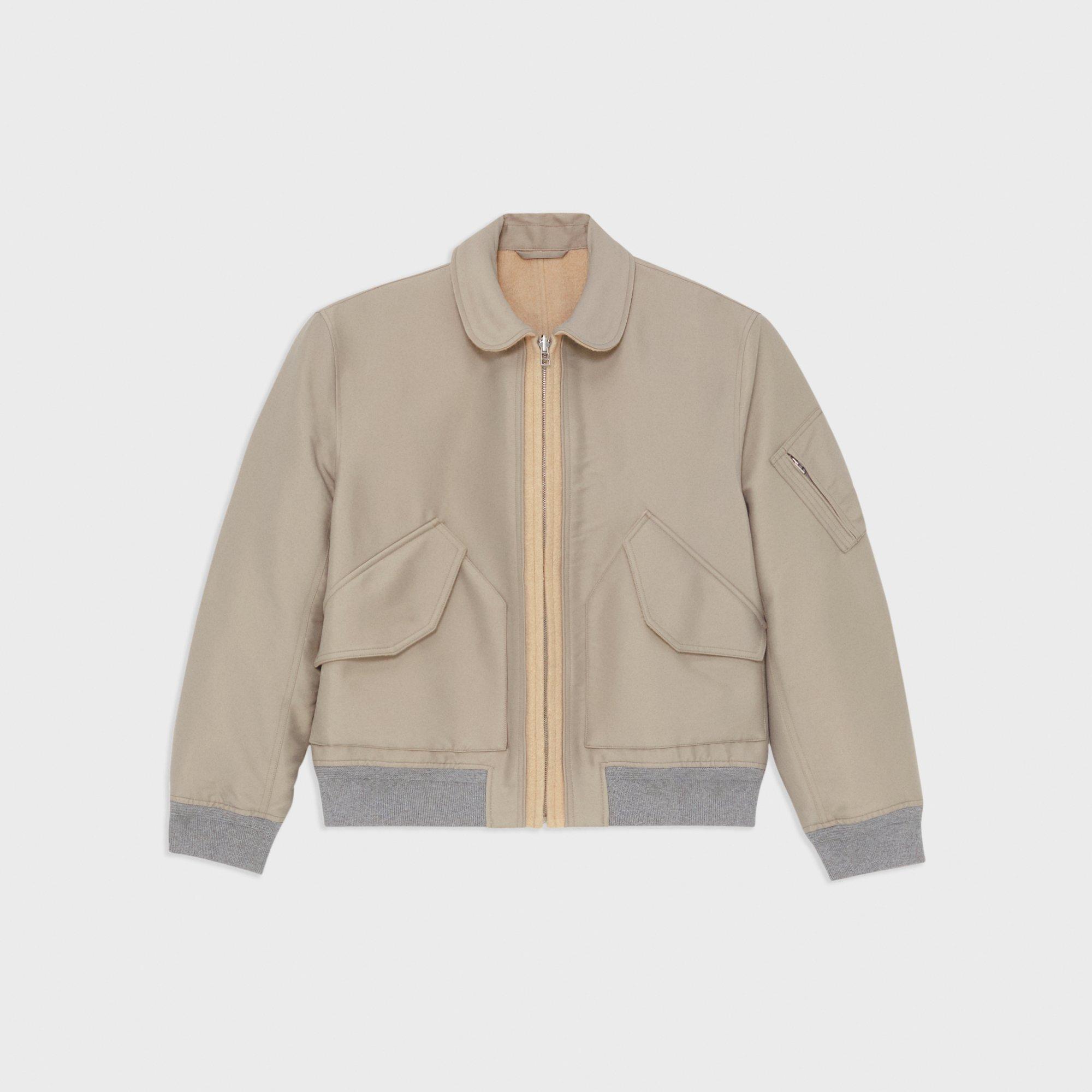 Recycled Poly Reversible Bomber Jacket