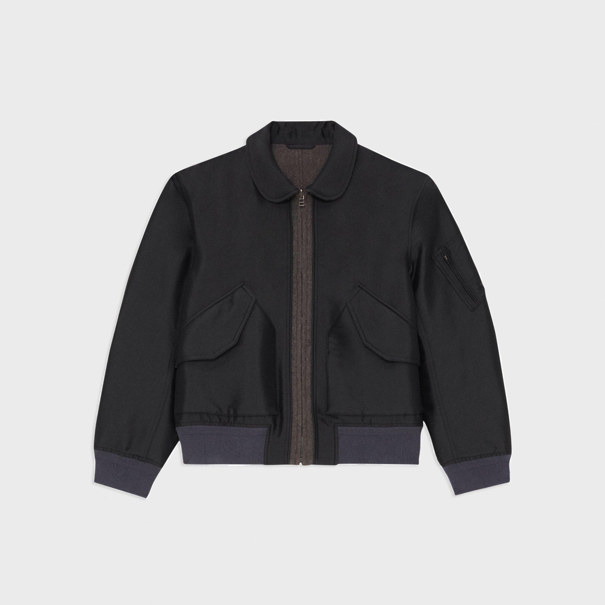 Recycled Poly Reversible Bomber Jacket