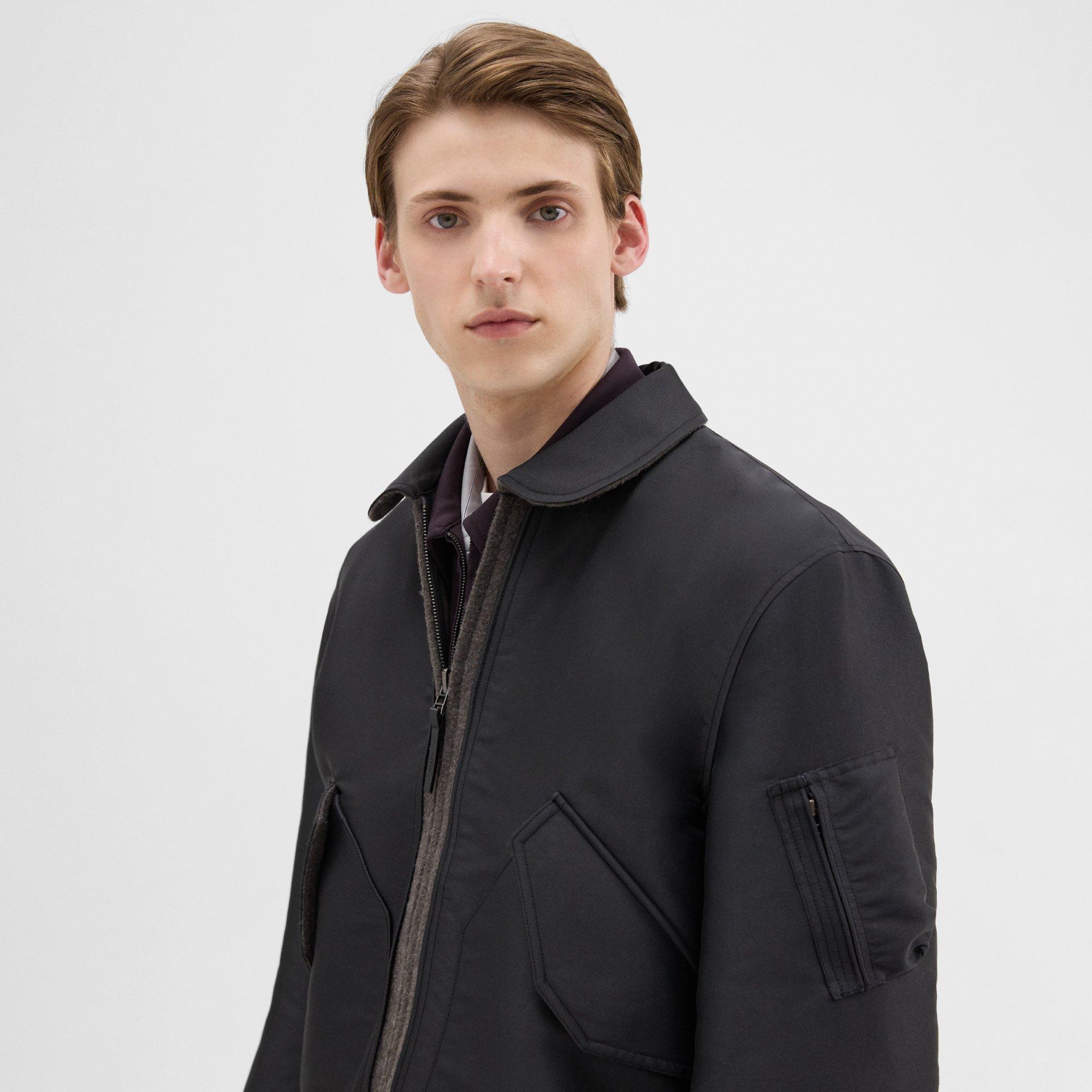 Recycled Poly Reversible Bomber Jacket