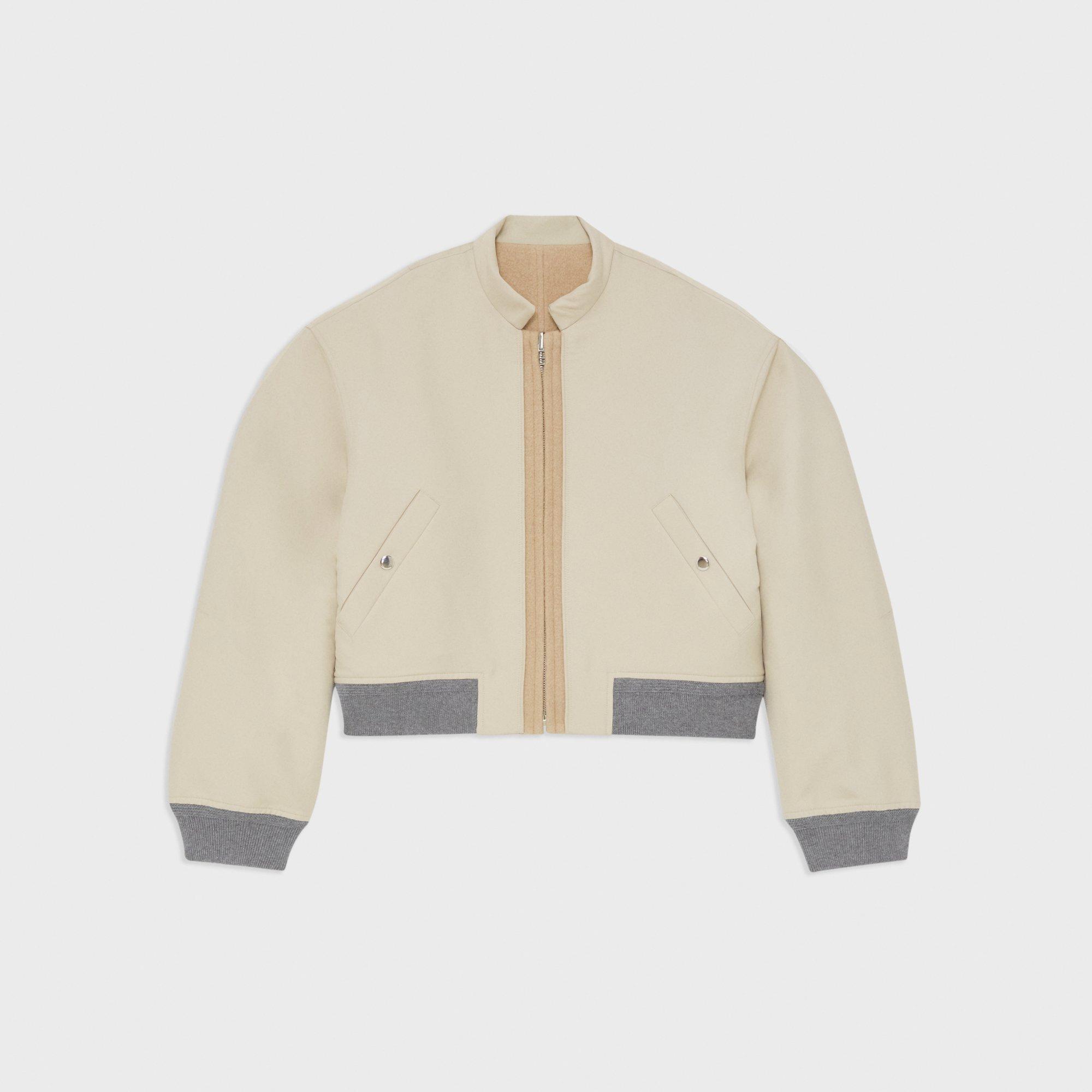 Recycled Poly Reversible Bomber Jacket