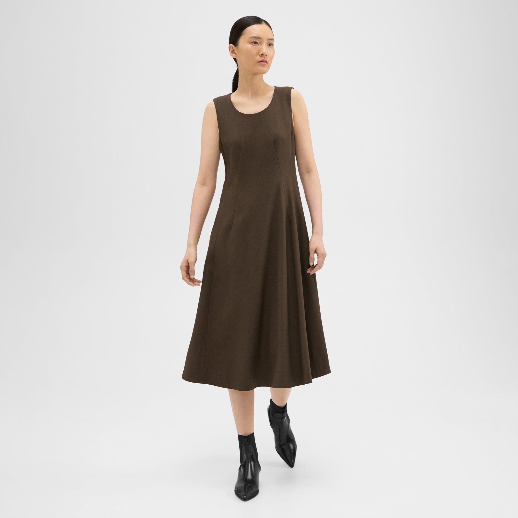 Wool-Viscose Tank Dress