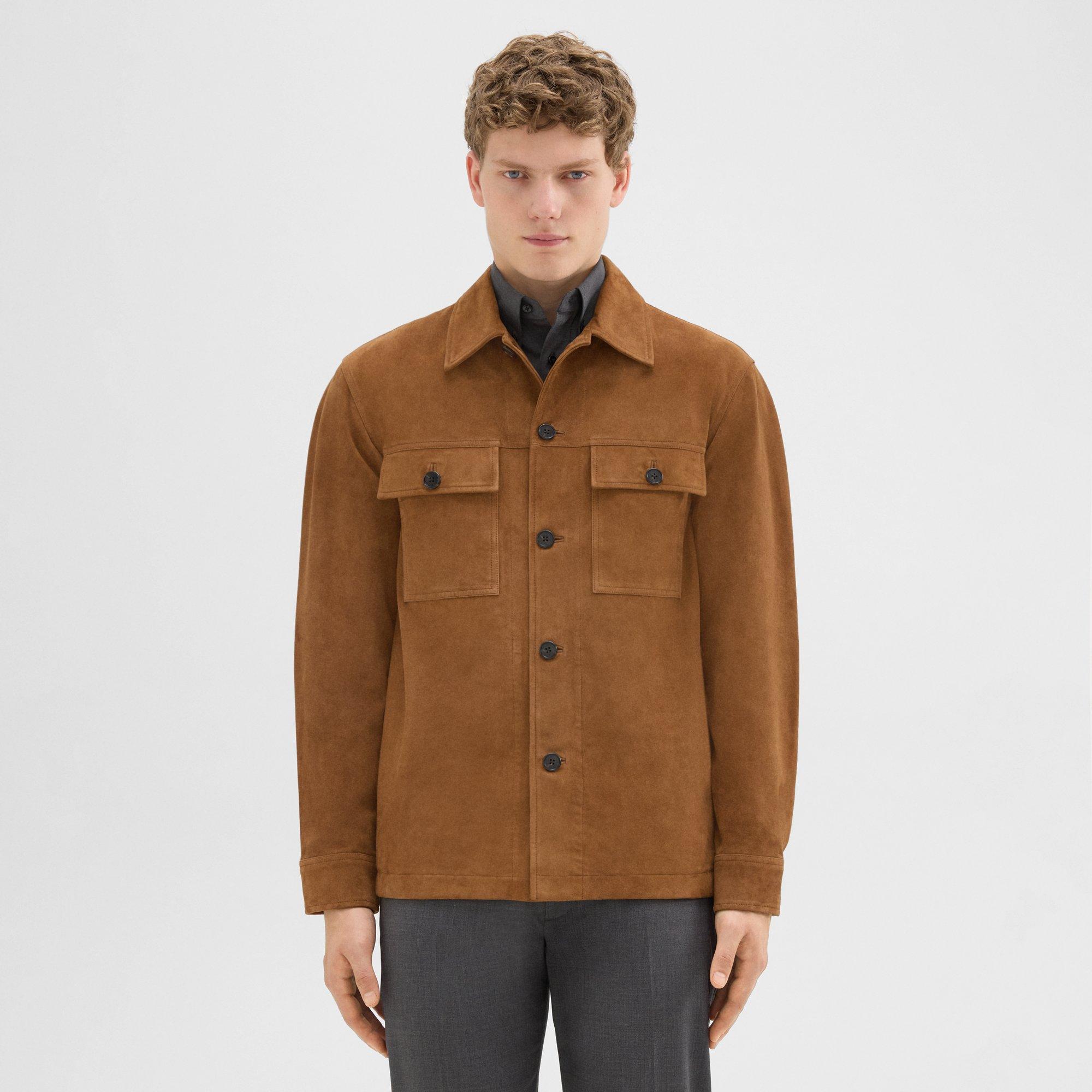 Closson Military Jacket in Suede