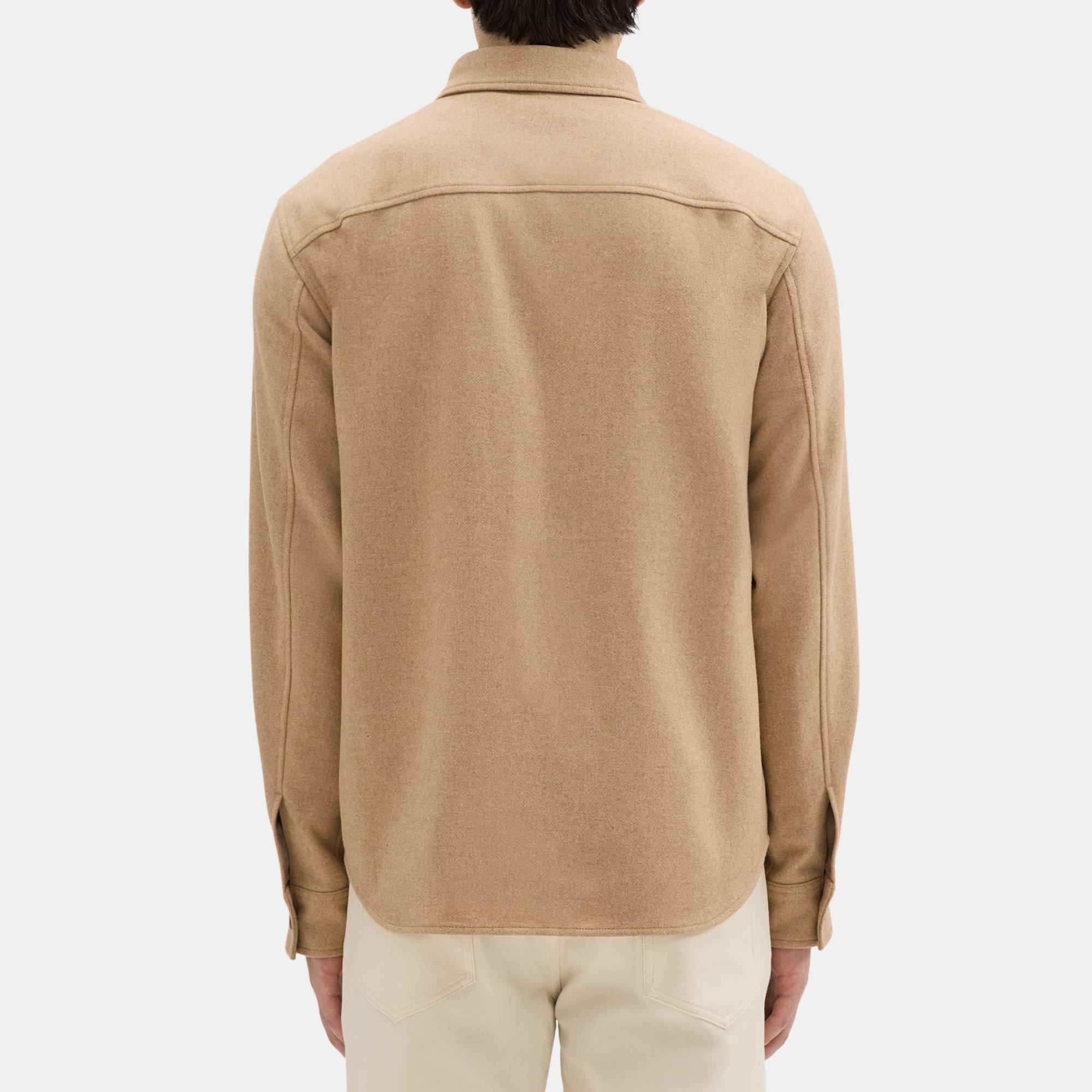 Garvin Shirt Jacket in Recycled Wool-Blend Flannel