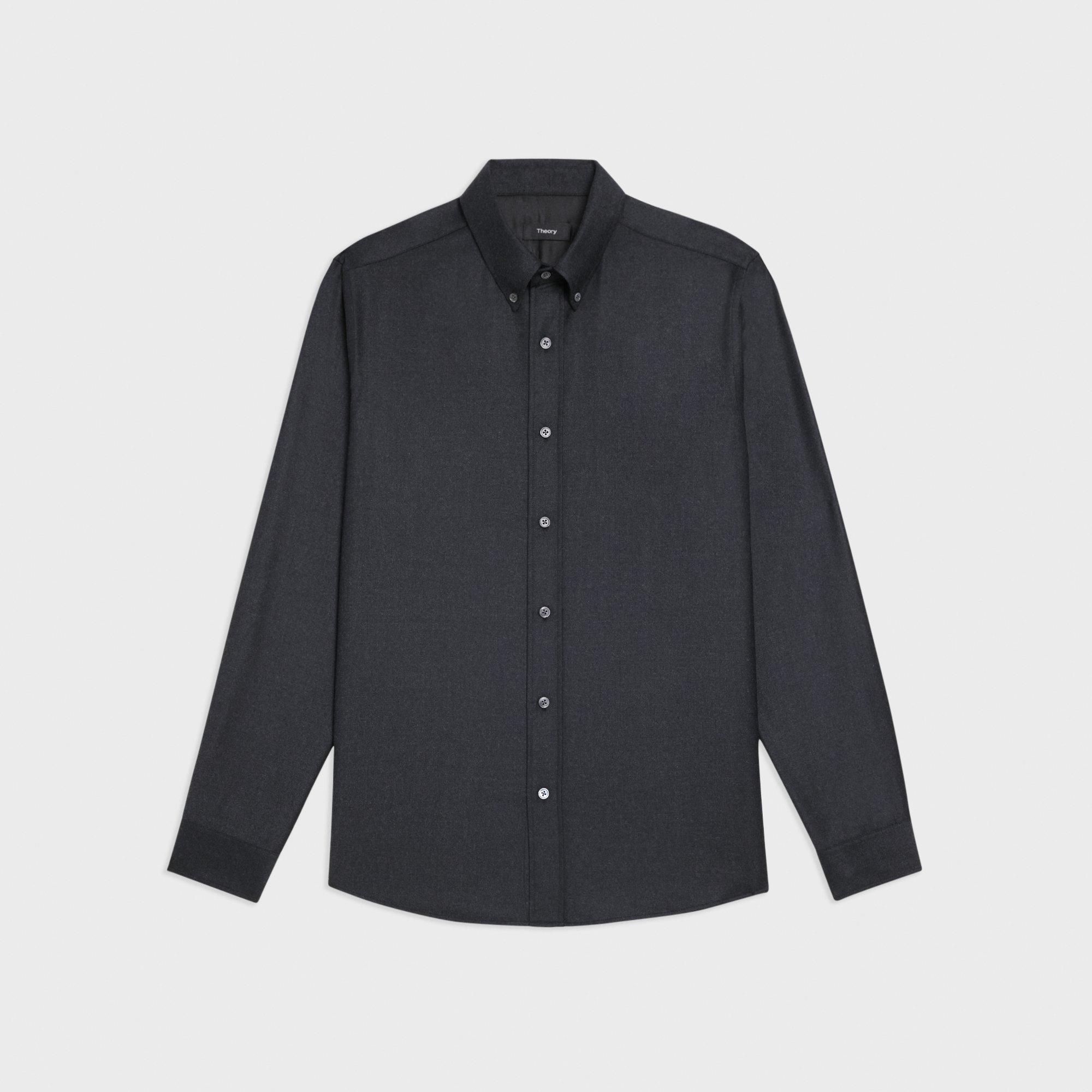 Hugh Shirt in Wool Flannel