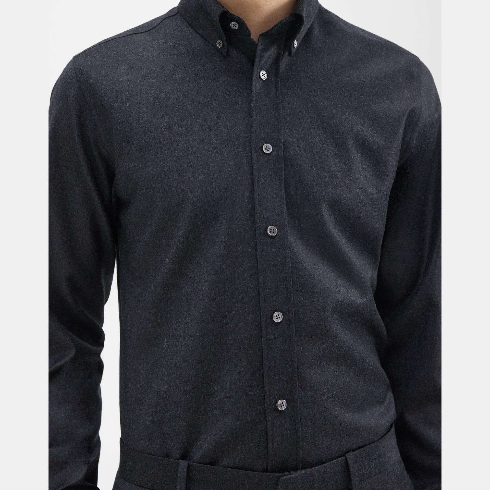 Chemise Hugh en Flanelle de Laine