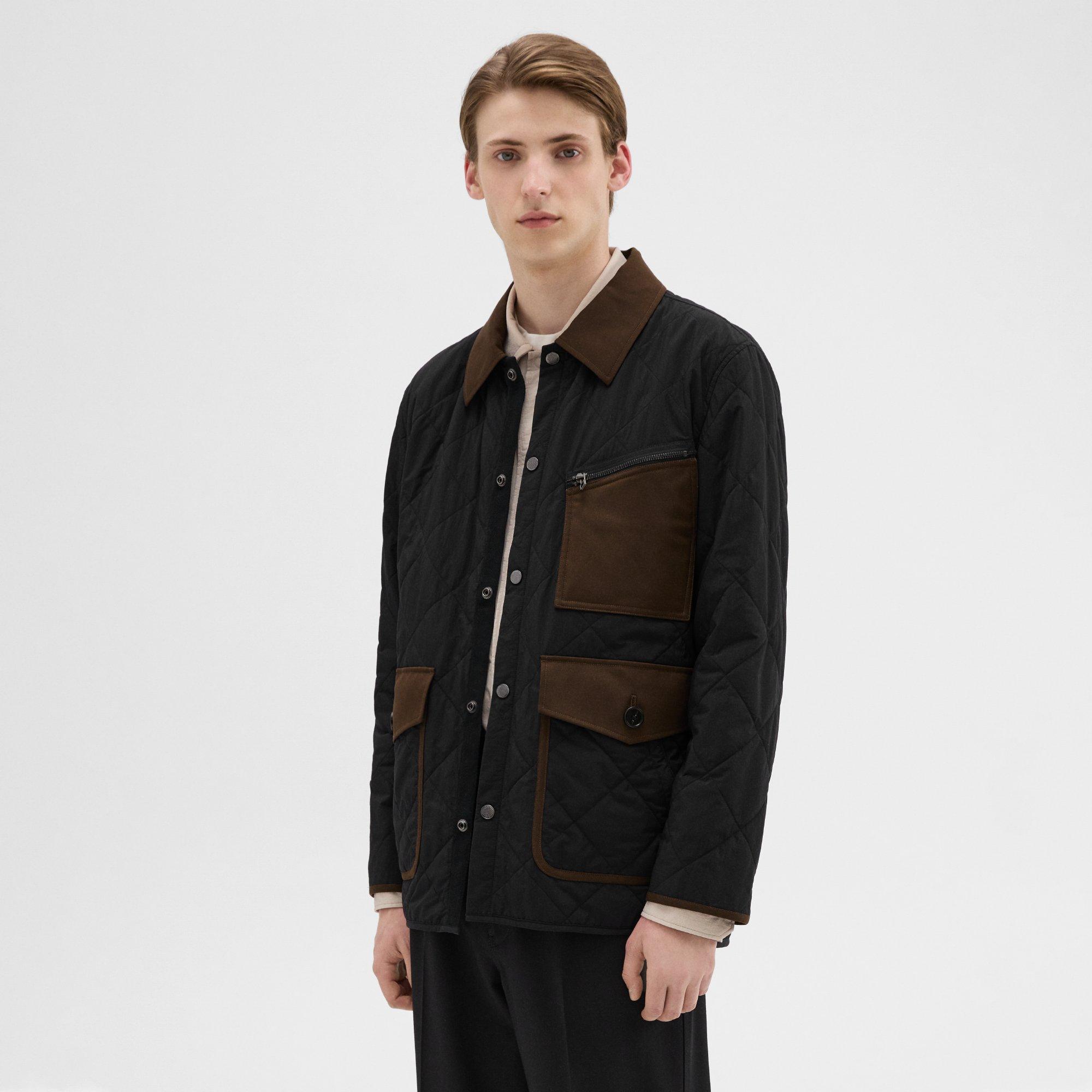 Quilted Feather Nylon Barn Jacket