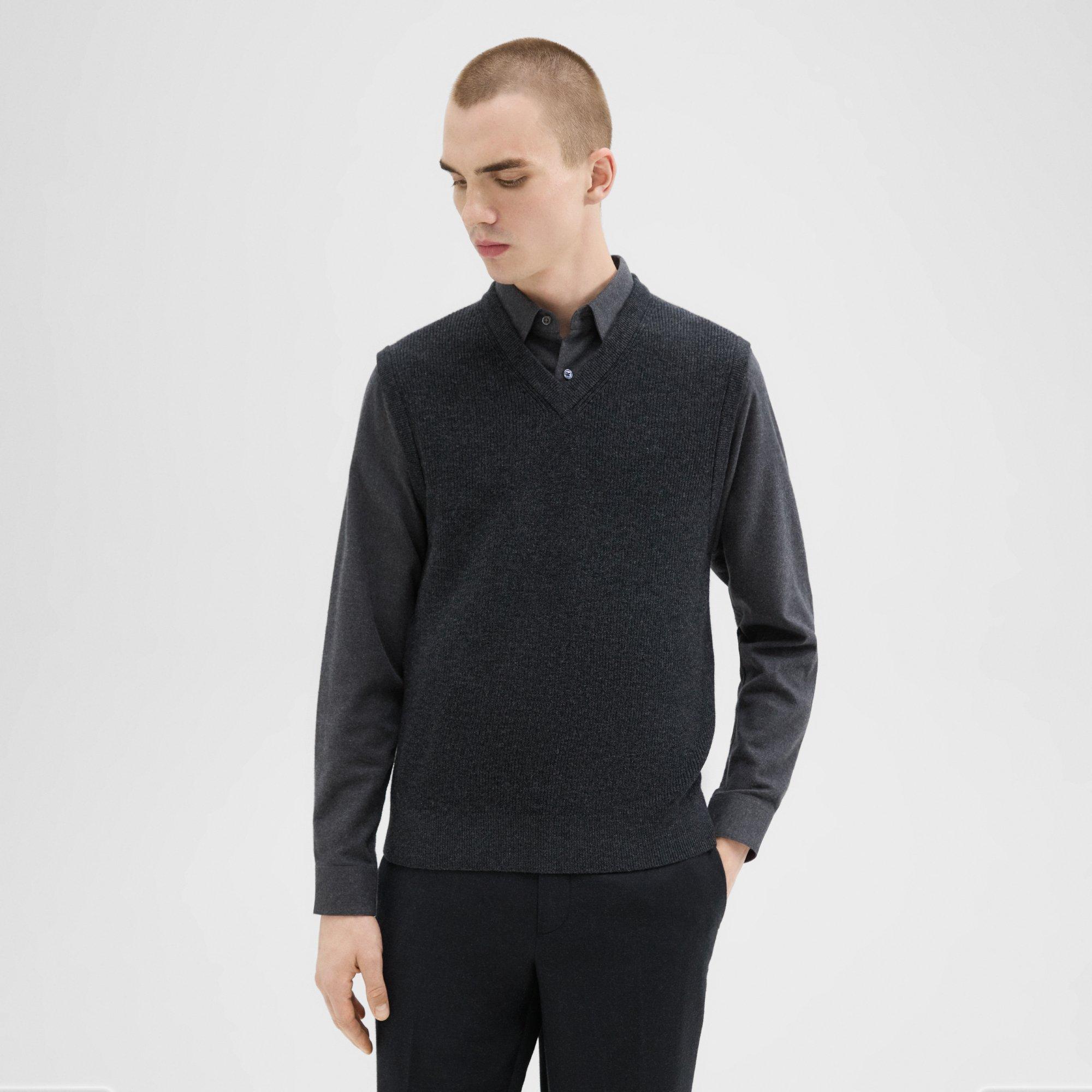 Avilus Sweater Vest in Wool-Cashmere