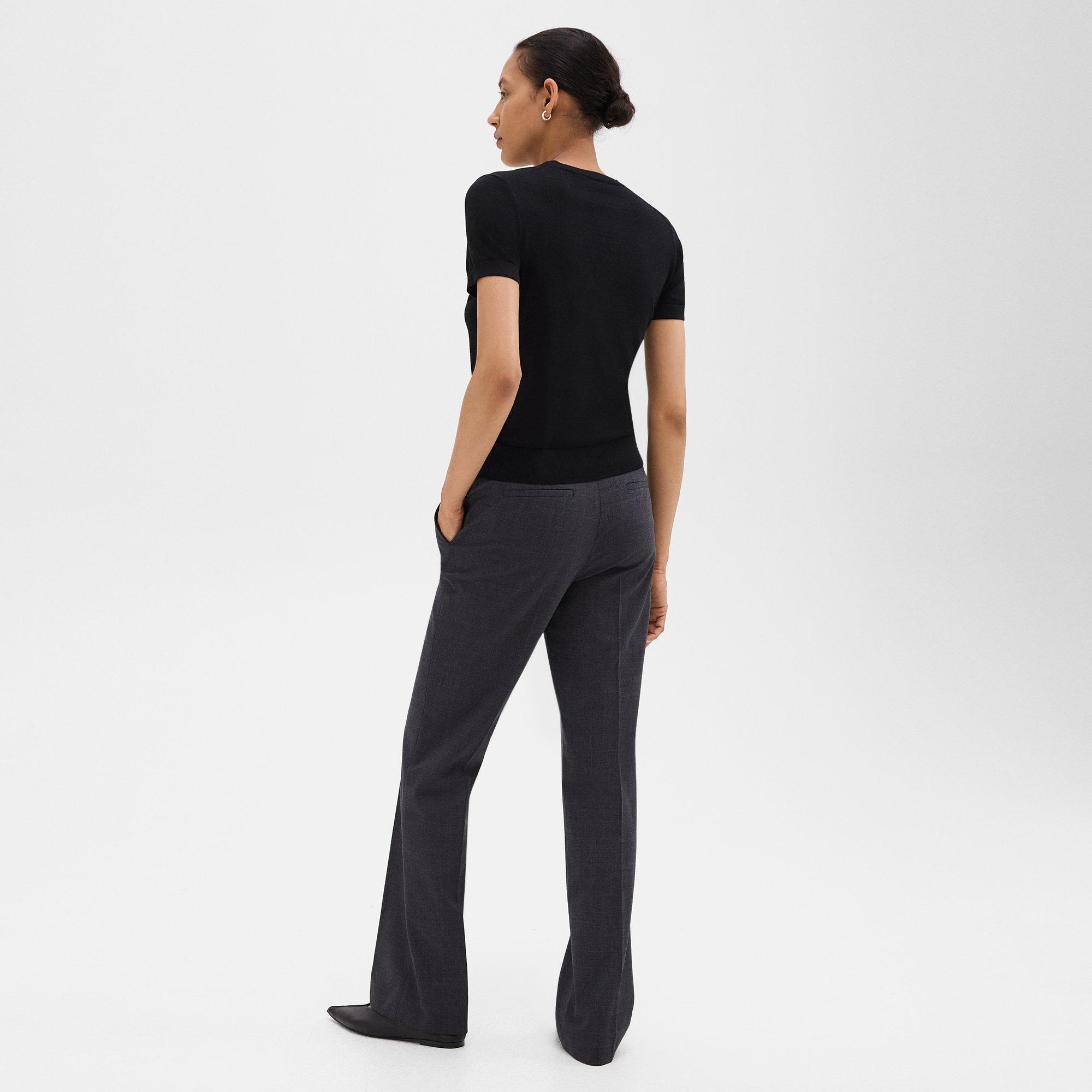 Pantalon Évasé en Good Wool