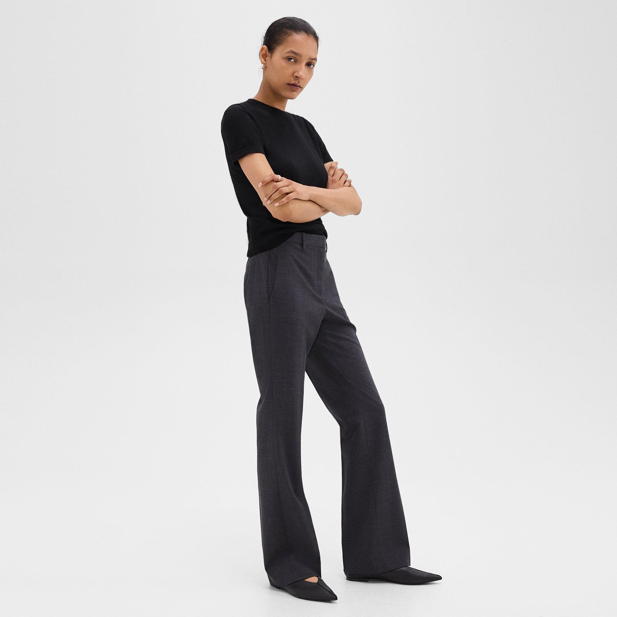 Pantalon Évasé en Good Wool