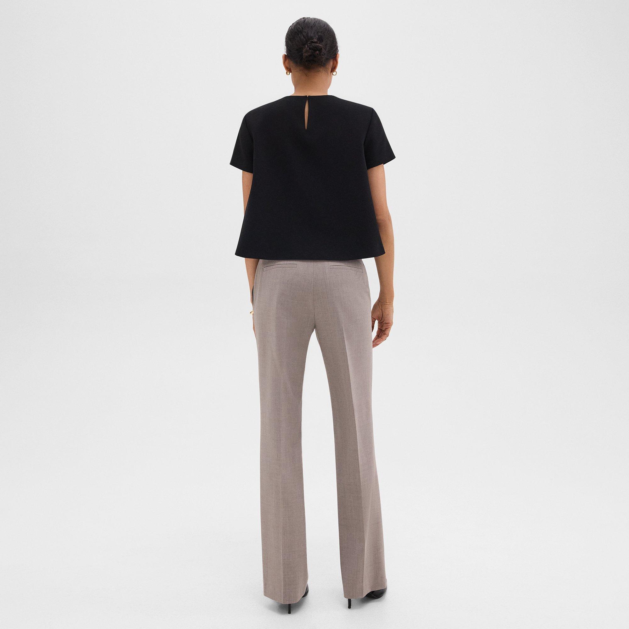 Pantalon Évasé en Good Wool