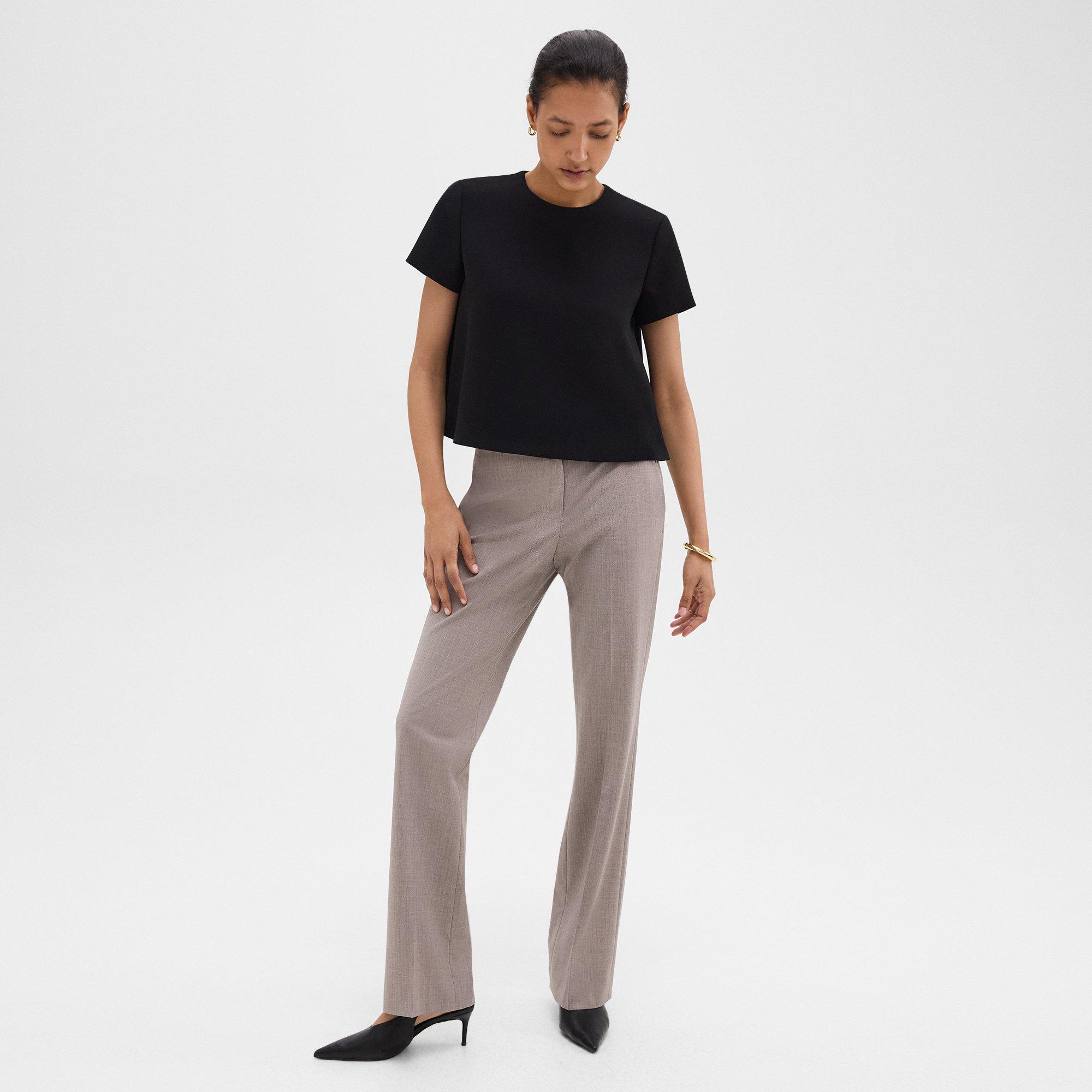 Pantalon Évasé en Good Wool