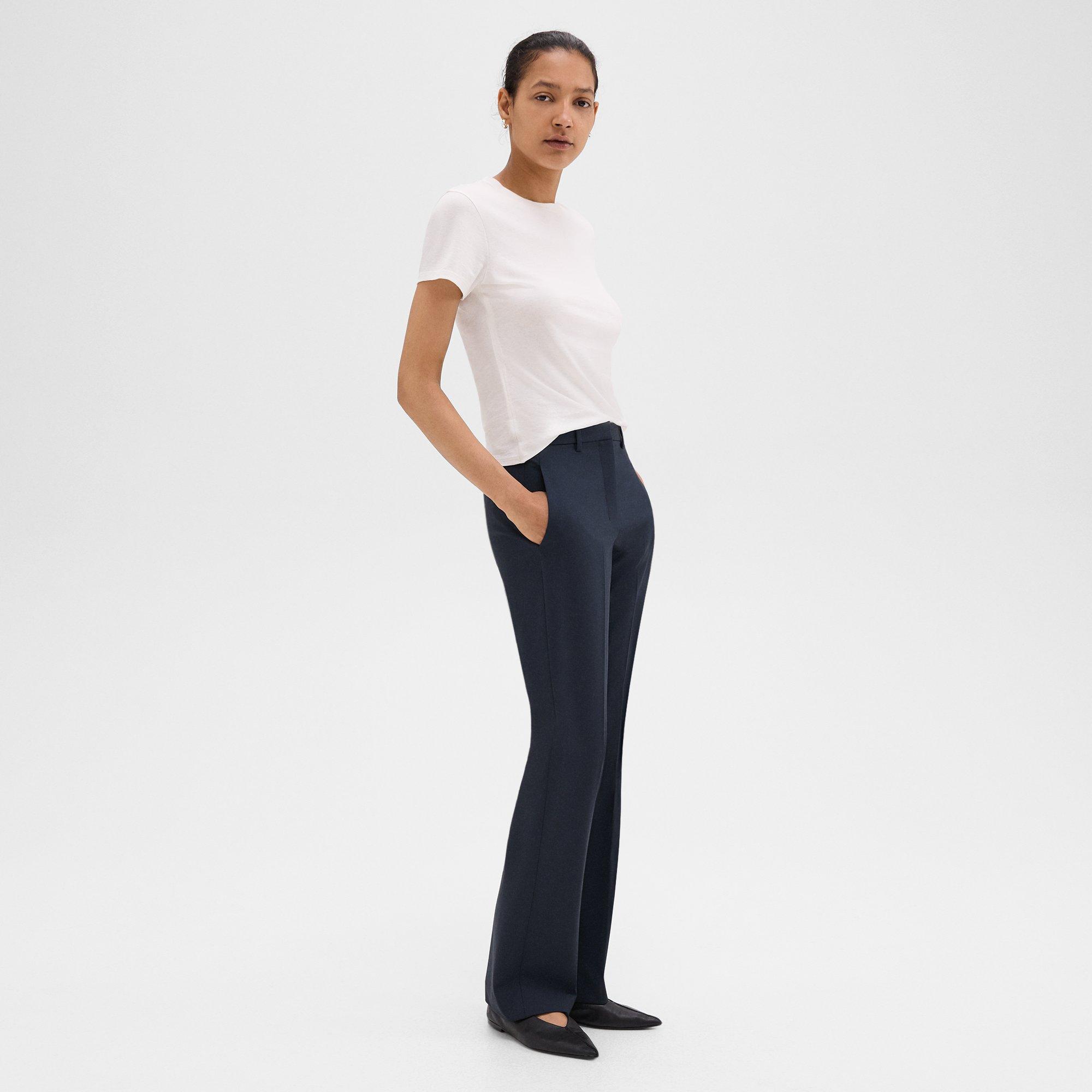 Pantalon Évasé en Good Wool