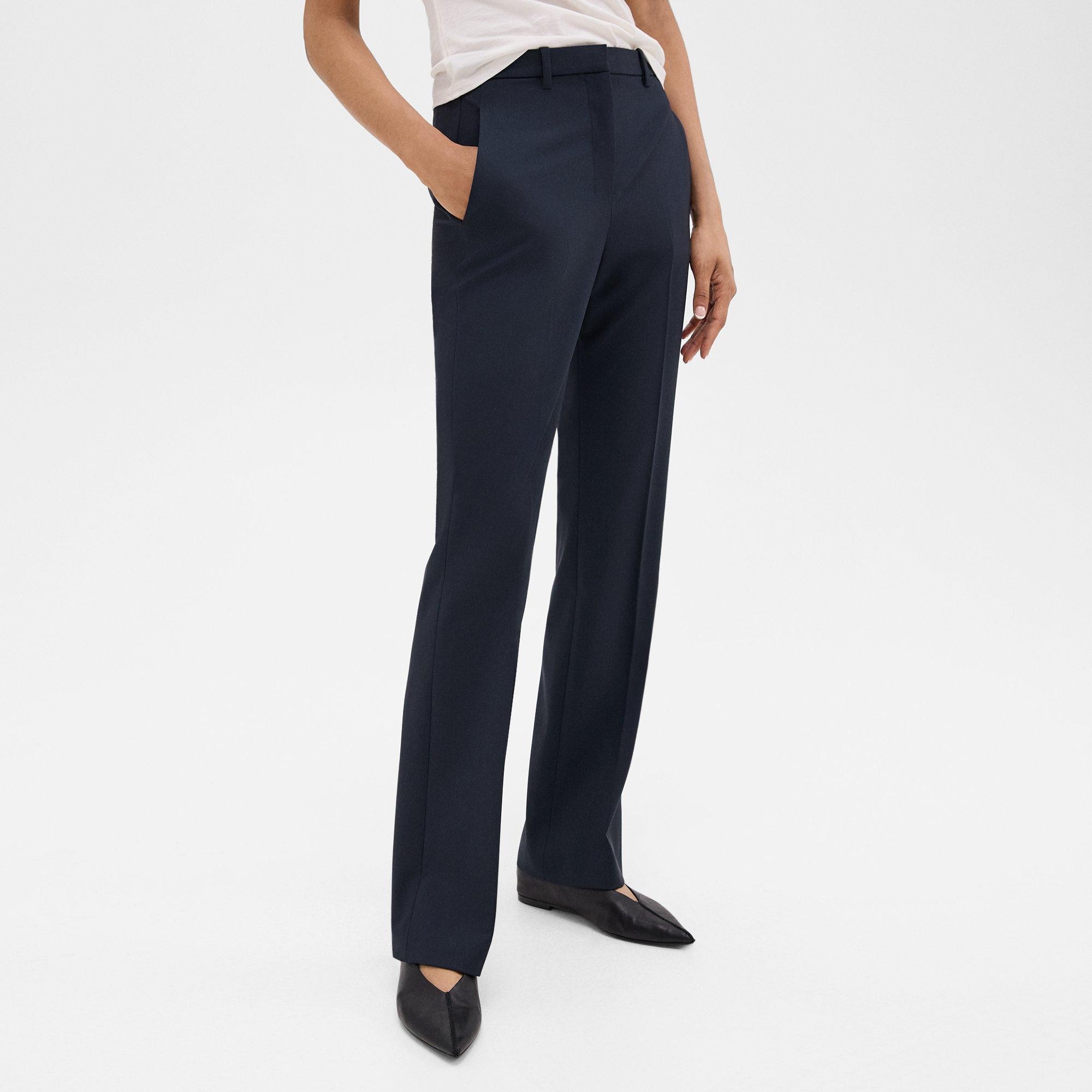 Flared Trousers in Good Wool