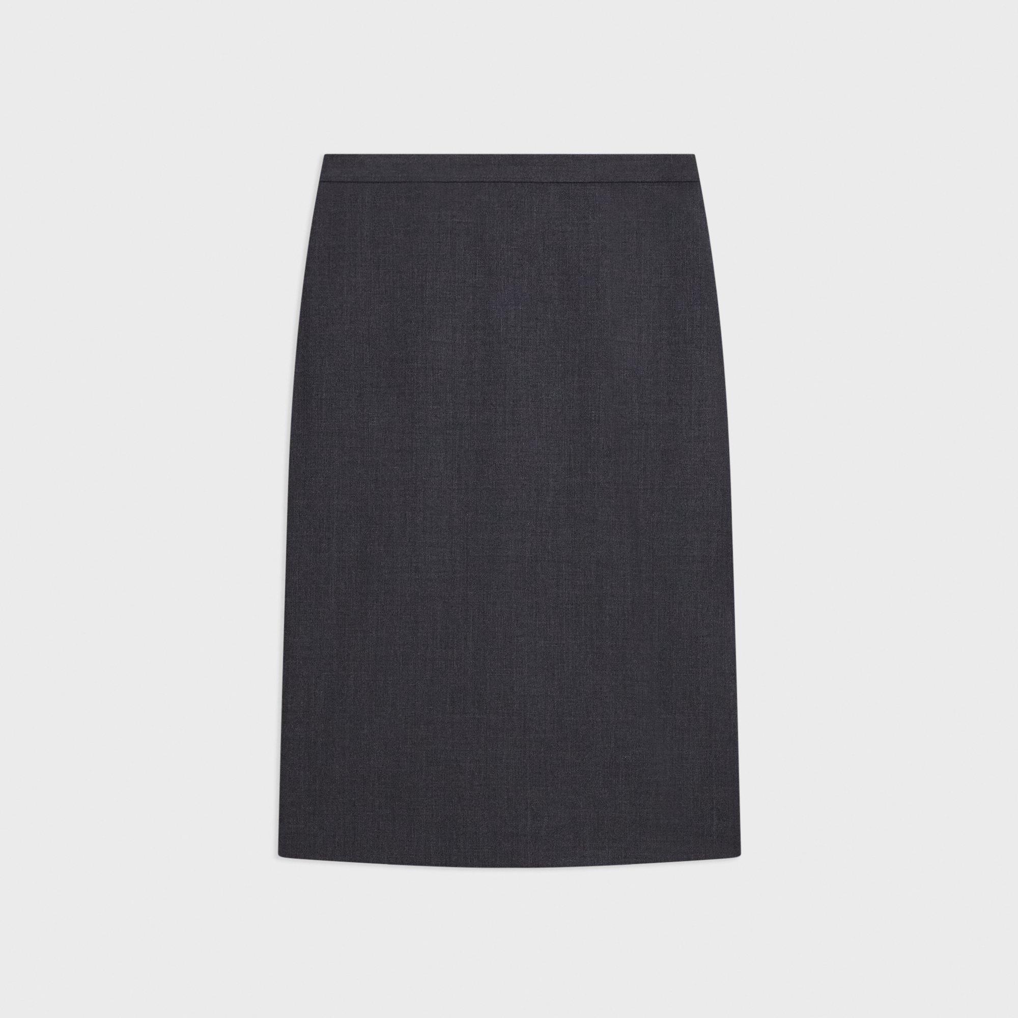 Midi skirt, Wool skirt, Winter skirt, dark gray skirt, long skirt, vin –  lijingshop