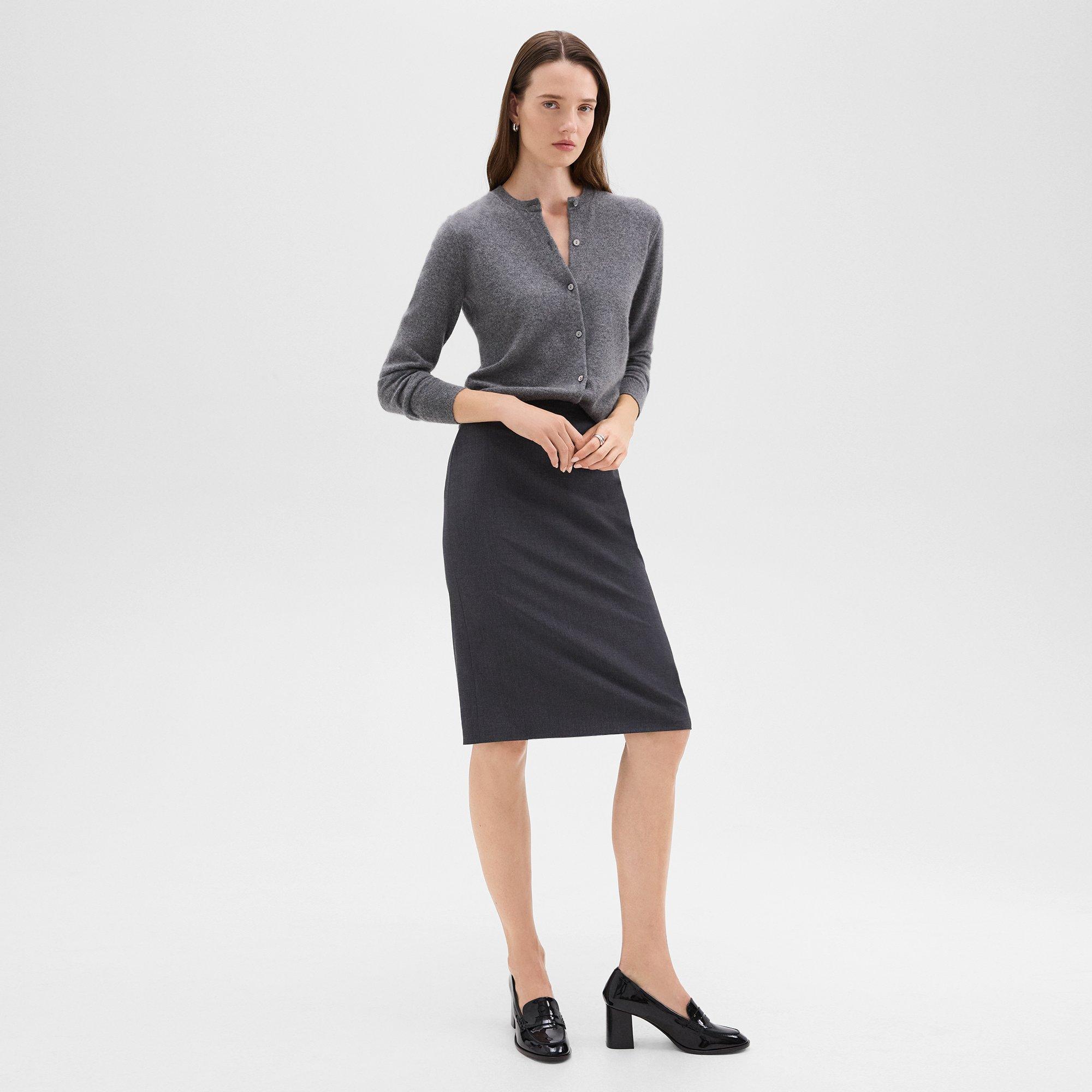 Slim Pencil Skirt in Good Wool