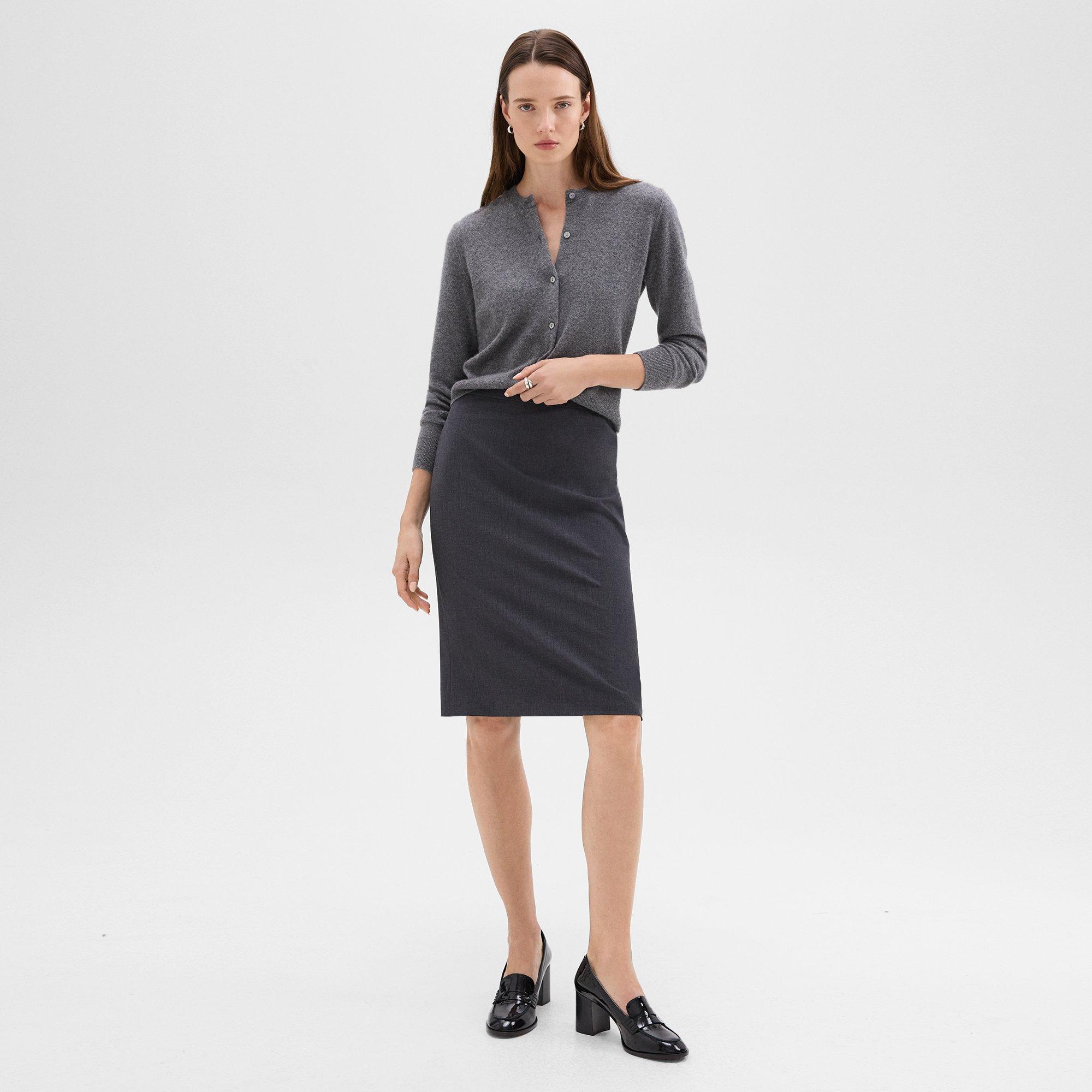 Good Wool Slim Pencil Skirt | Theory