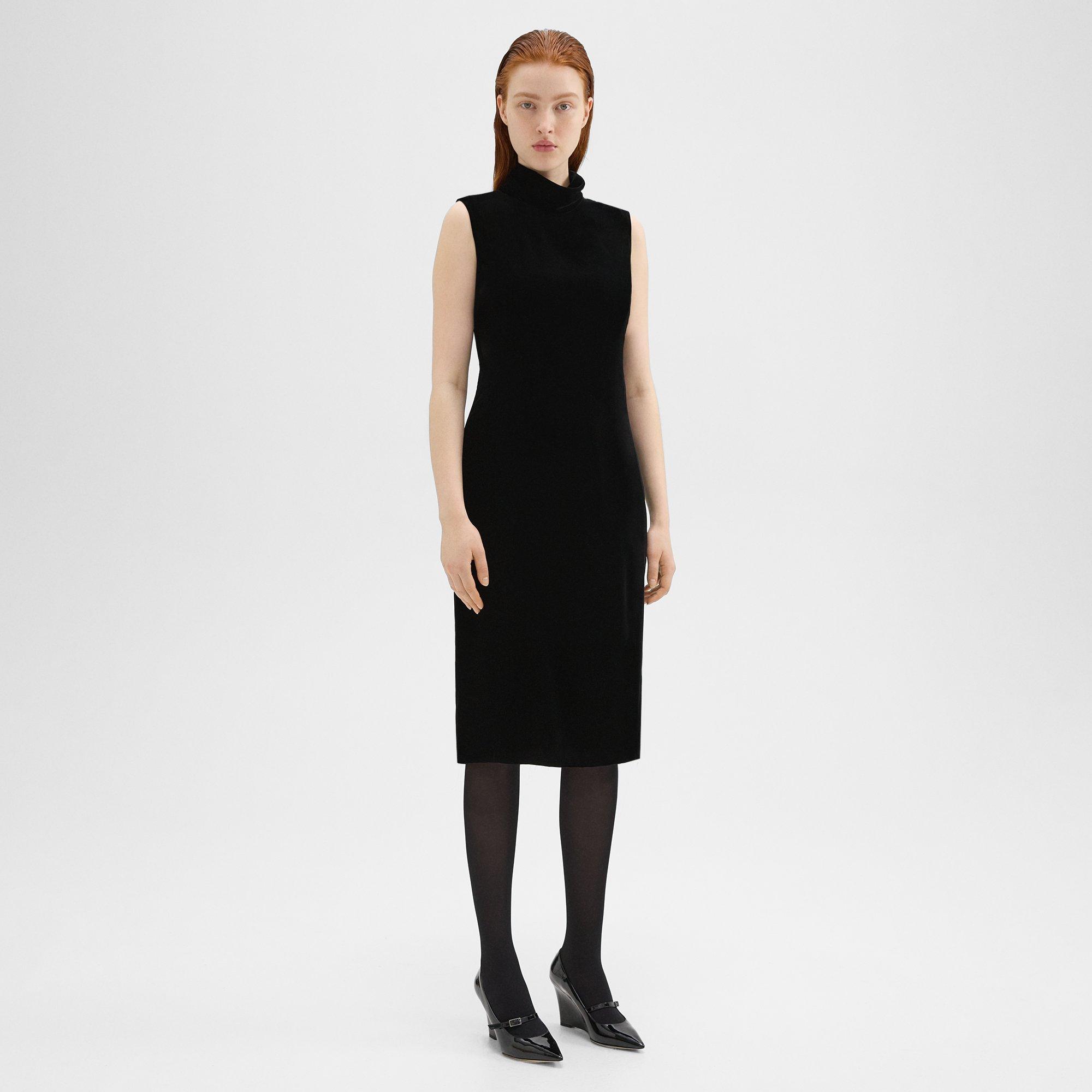 Velour shift outlet dress