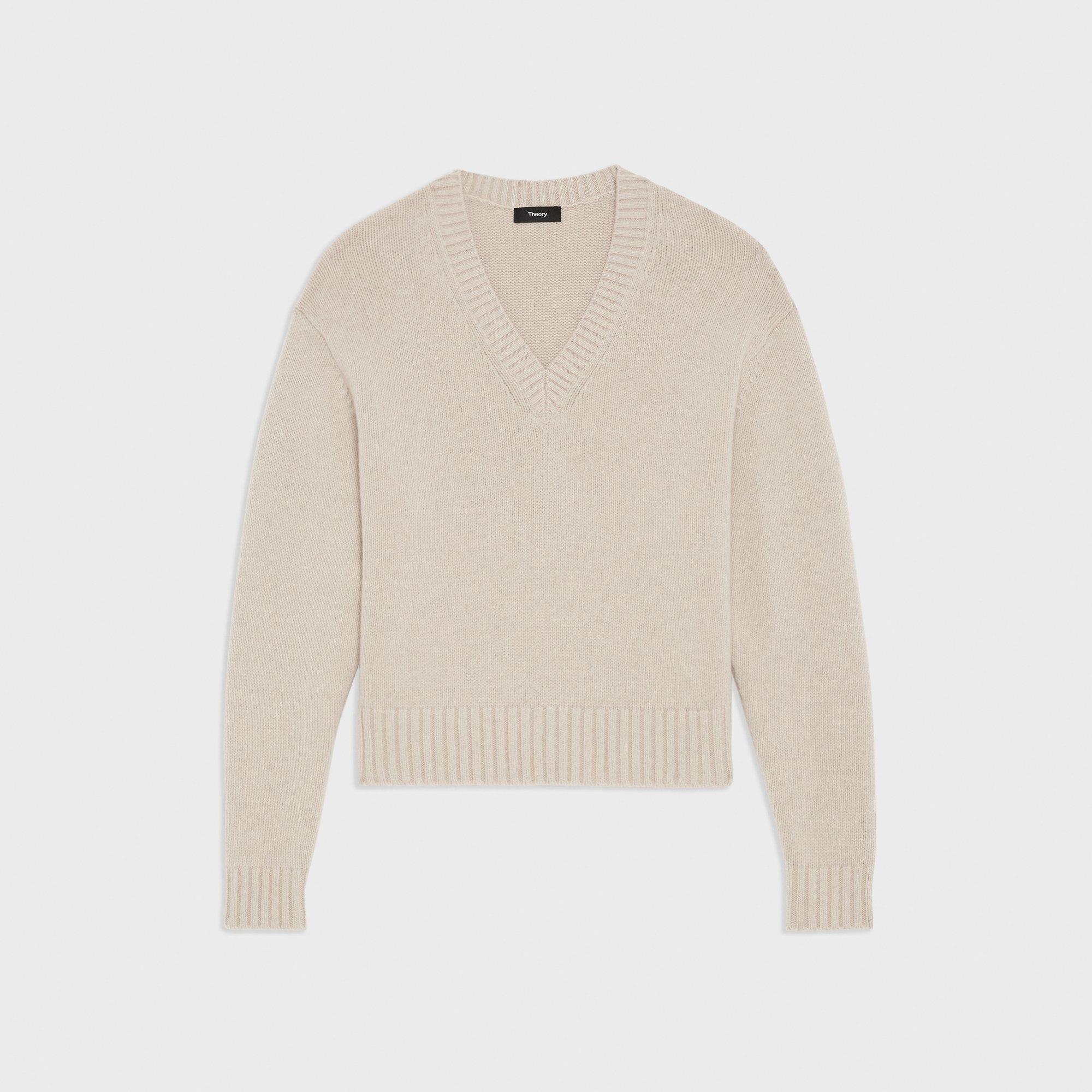欲しいの Recycled Wool-Cashmere V-Neck Sweater | Theory ニット+セーター