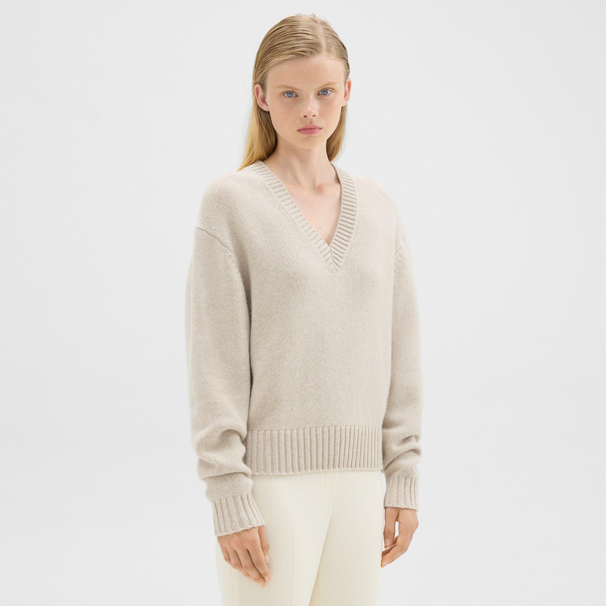 Theory cashmere clearance v neck sweater