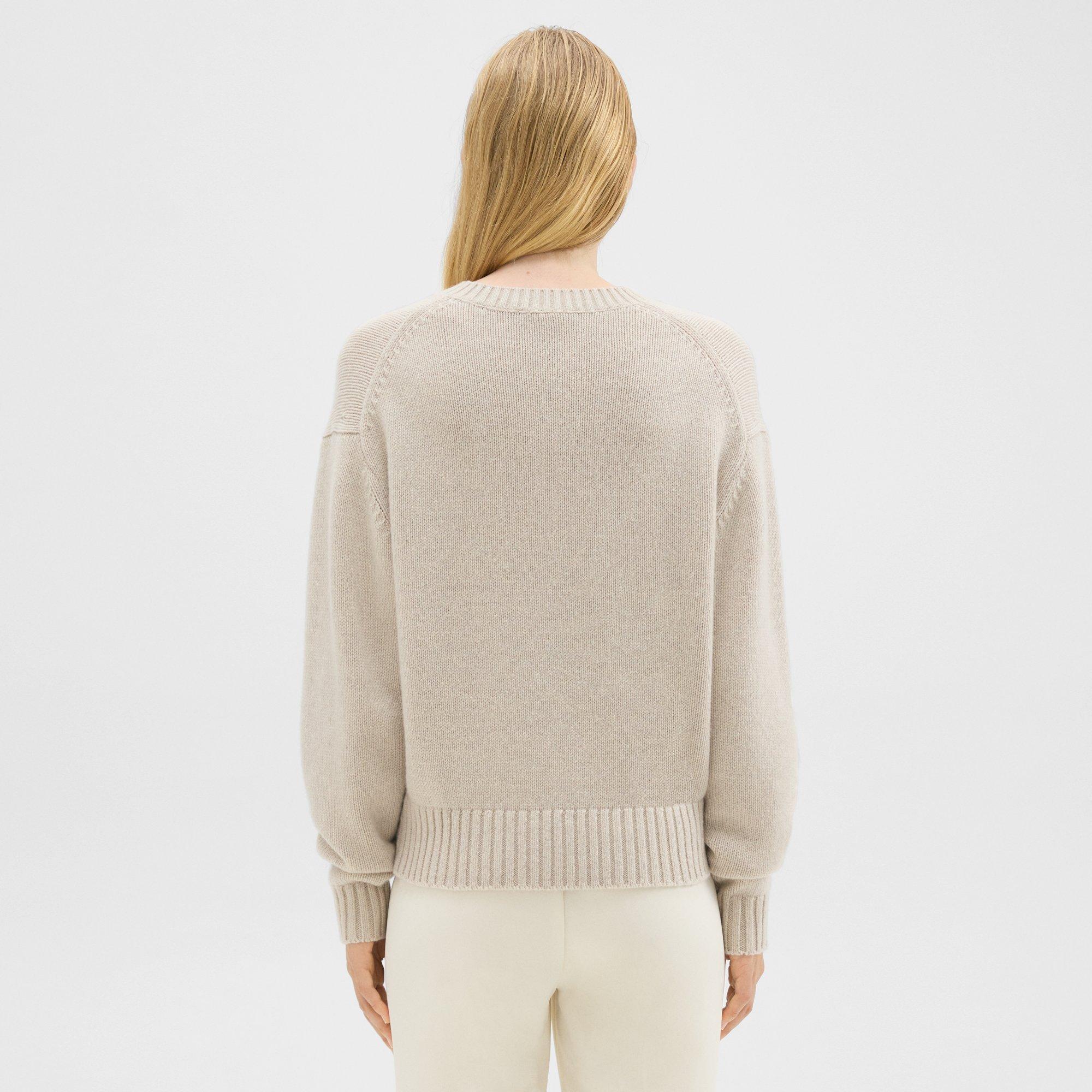 V-Neck Sweater in Recycled Wool-Cashmere