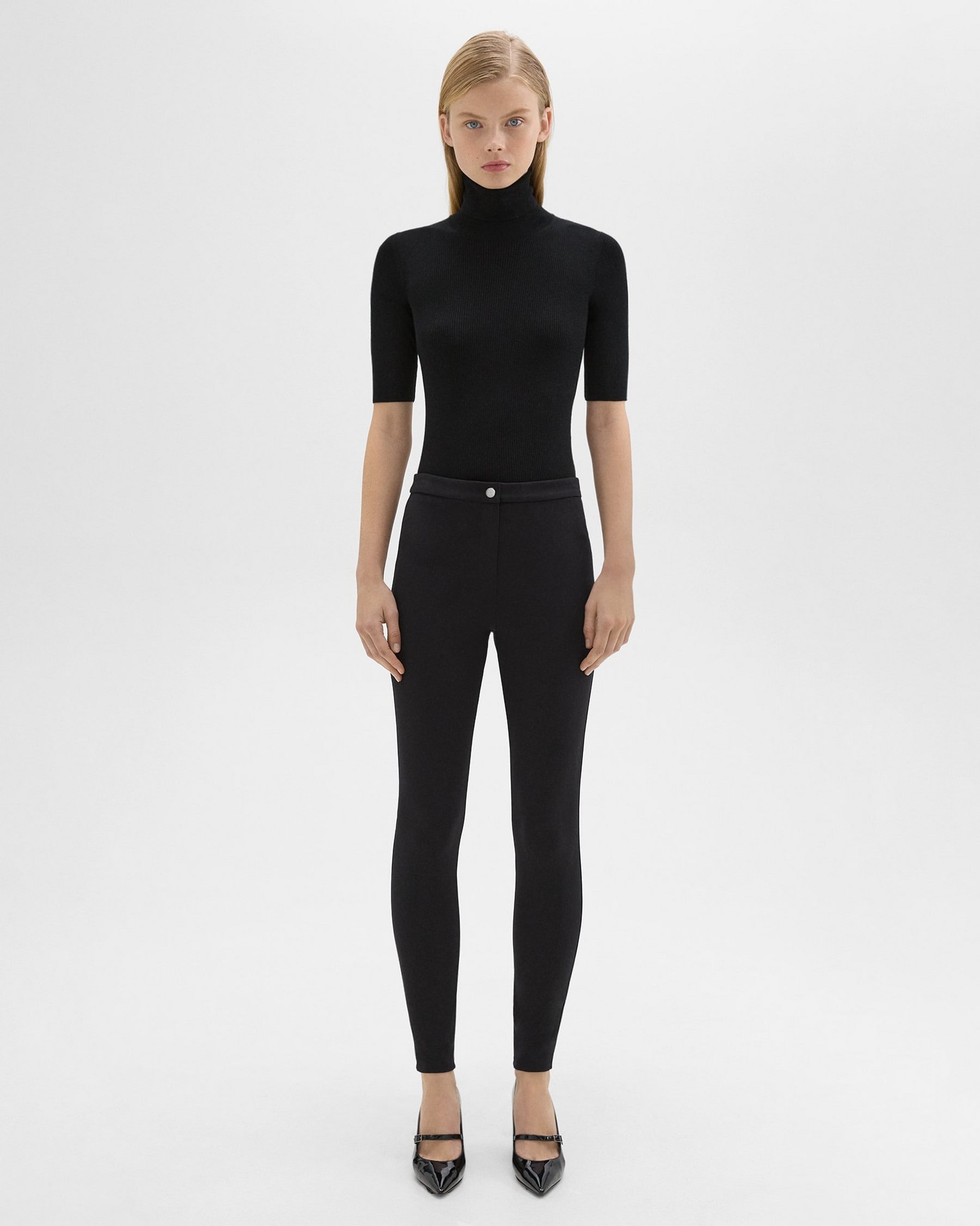Theory Skinny Pant in Compact Knit Jersey