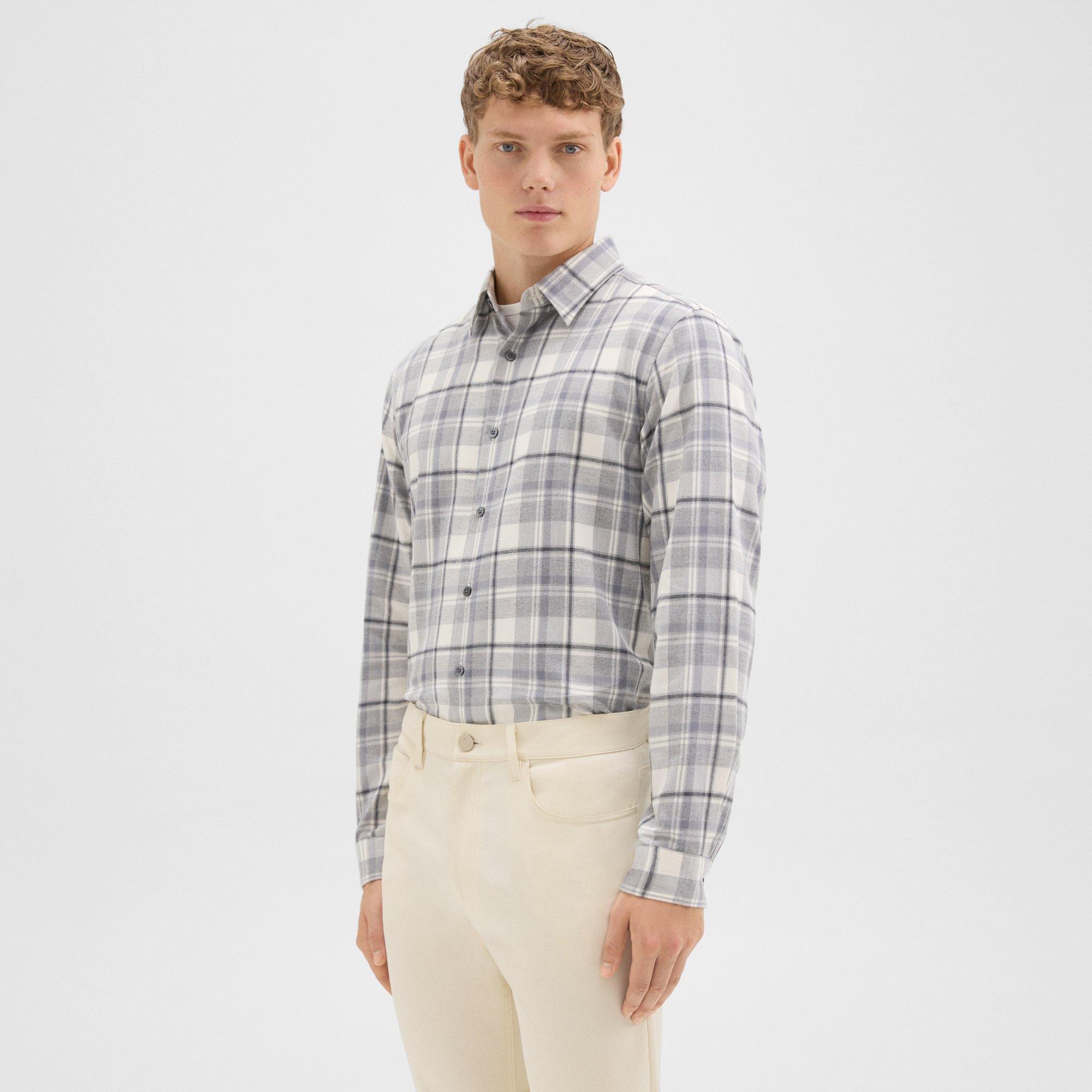 Irving Shirt in Plaid Twill Flannel