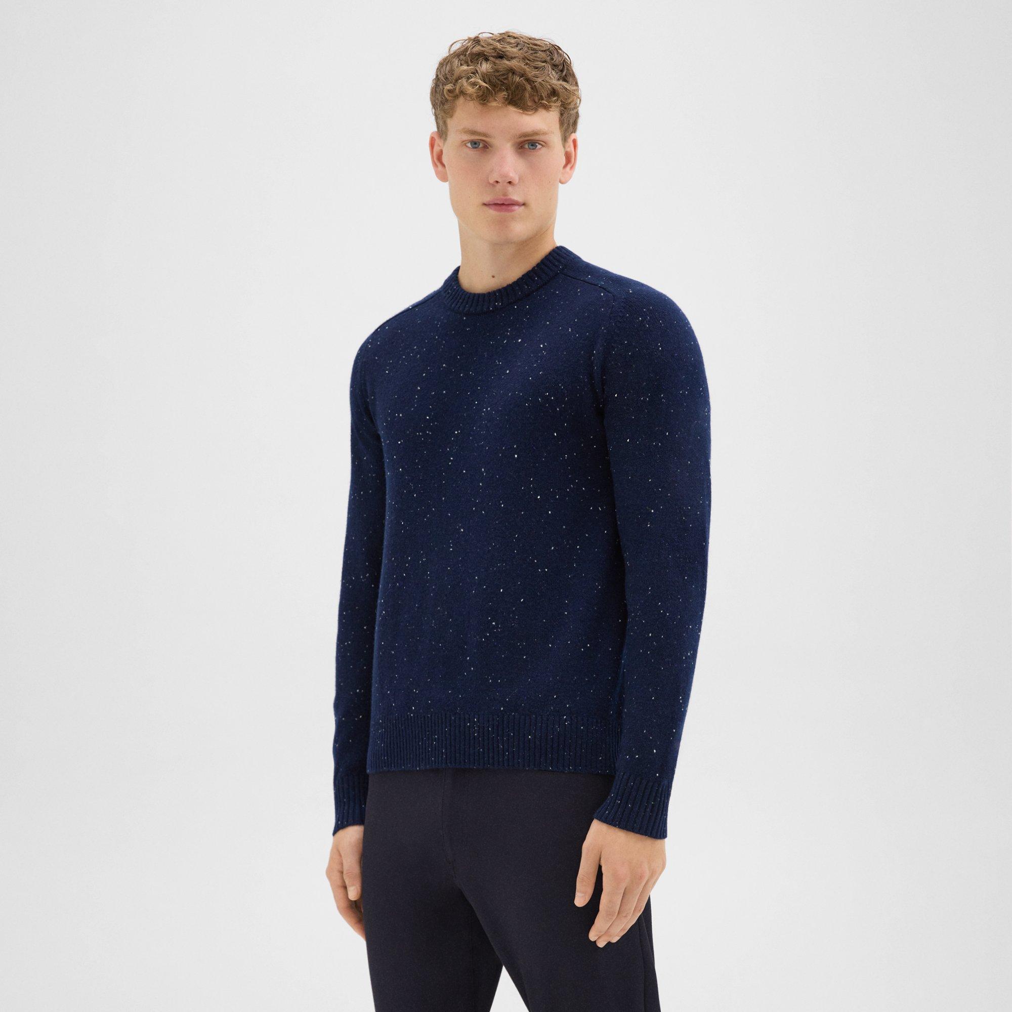 Dinin Crewneck Sweater in Donegal Wool-Cashmere