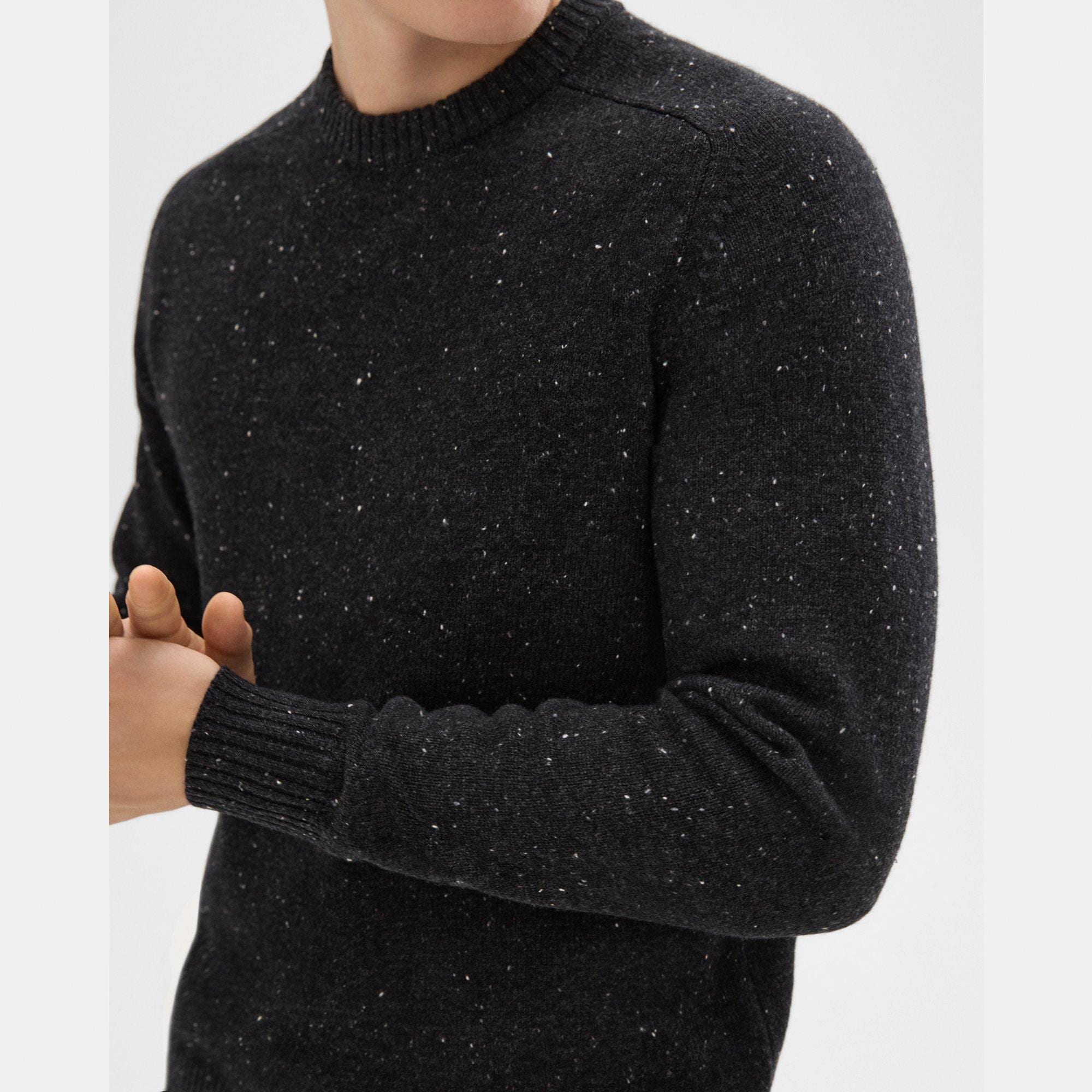 Dinin Crewneck Sweater in Donegal Wool-Cashmere