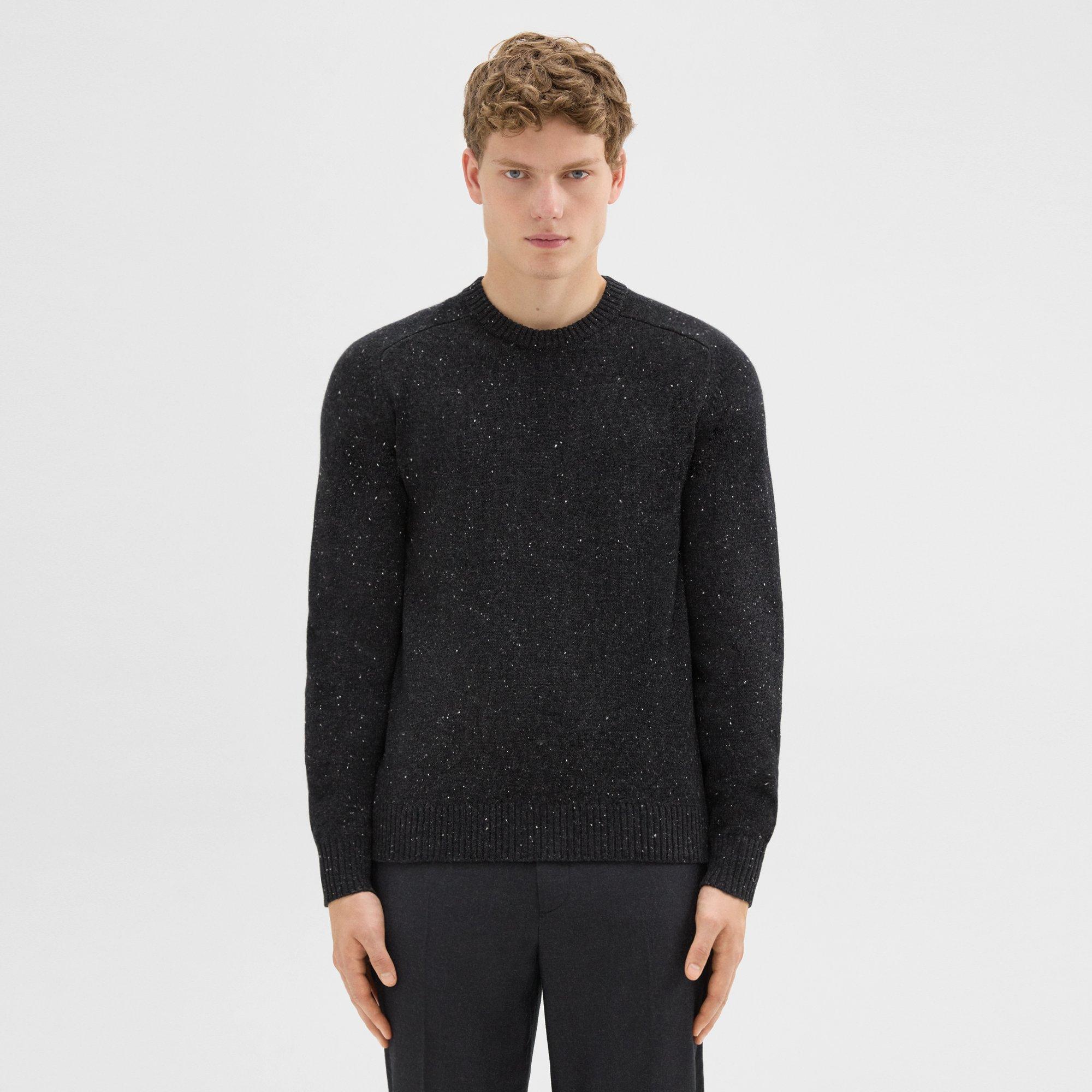 Dinin Crewneck Sweater in Donegal Wool-Cashmere