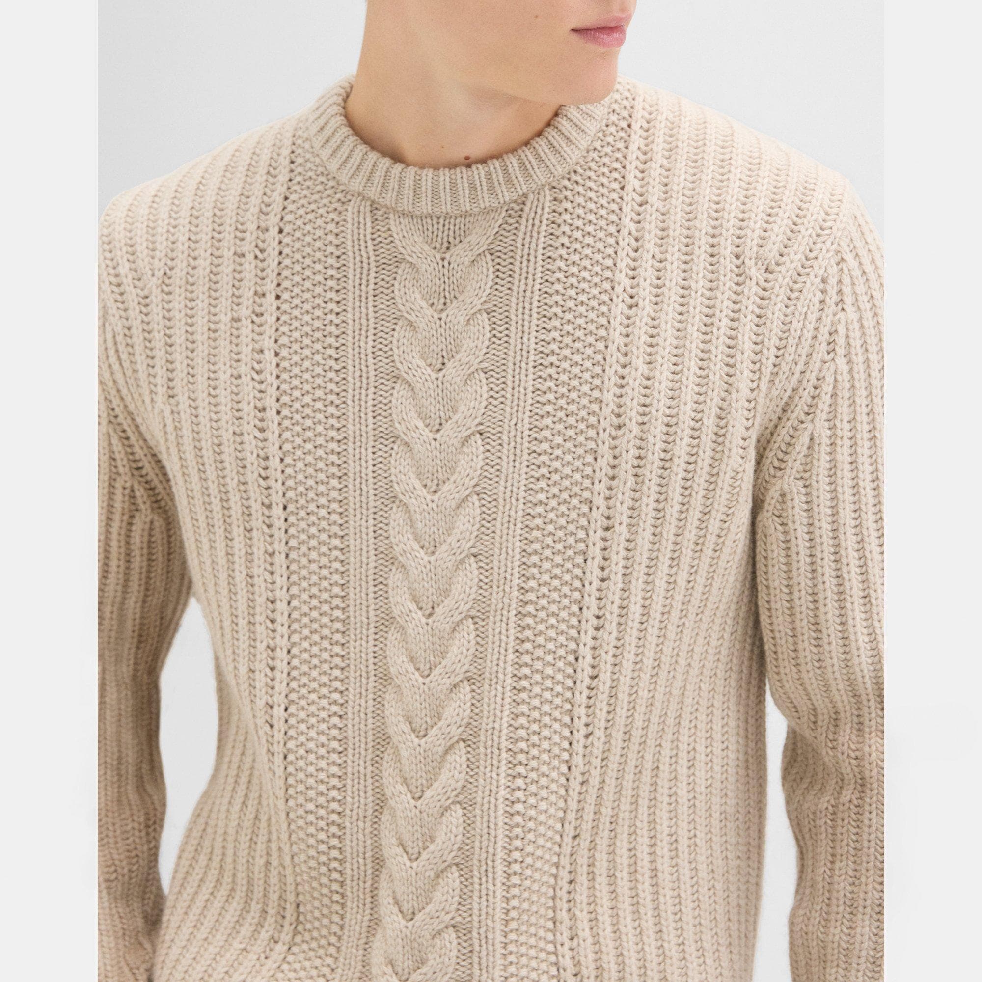 Vilare Cable Knit Sweater in Dane Wool