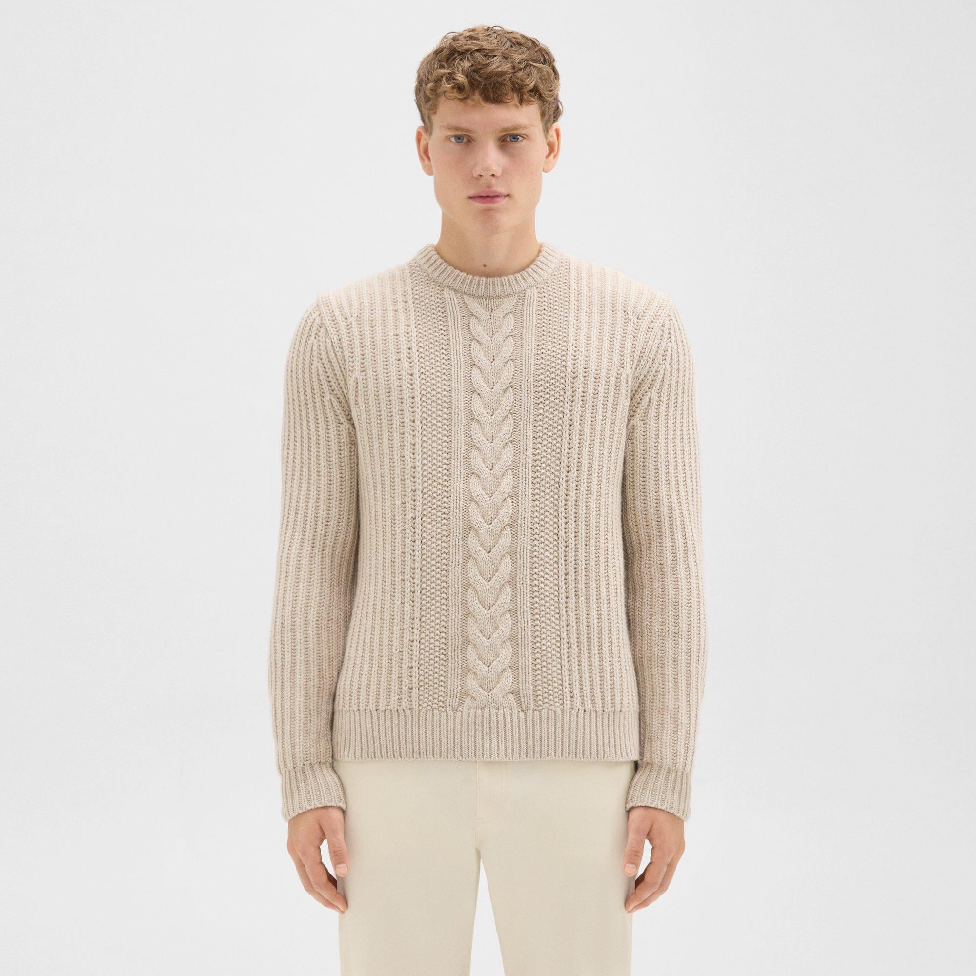 Vilare Cable Knit Sweater in Dane Wool