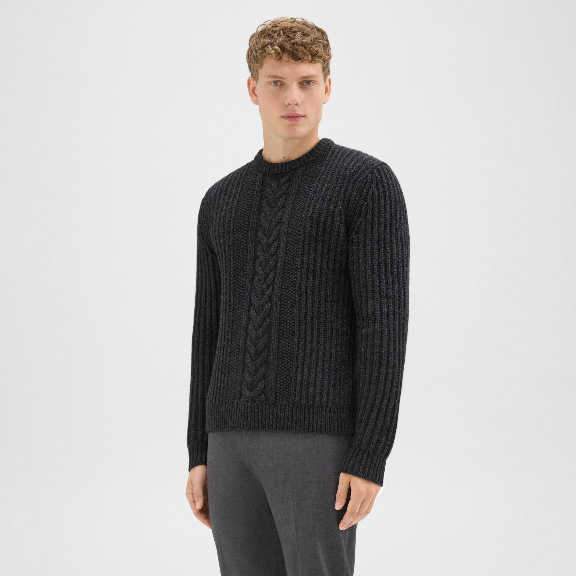 Vilare Cable Knit Sweater in Dane Wool