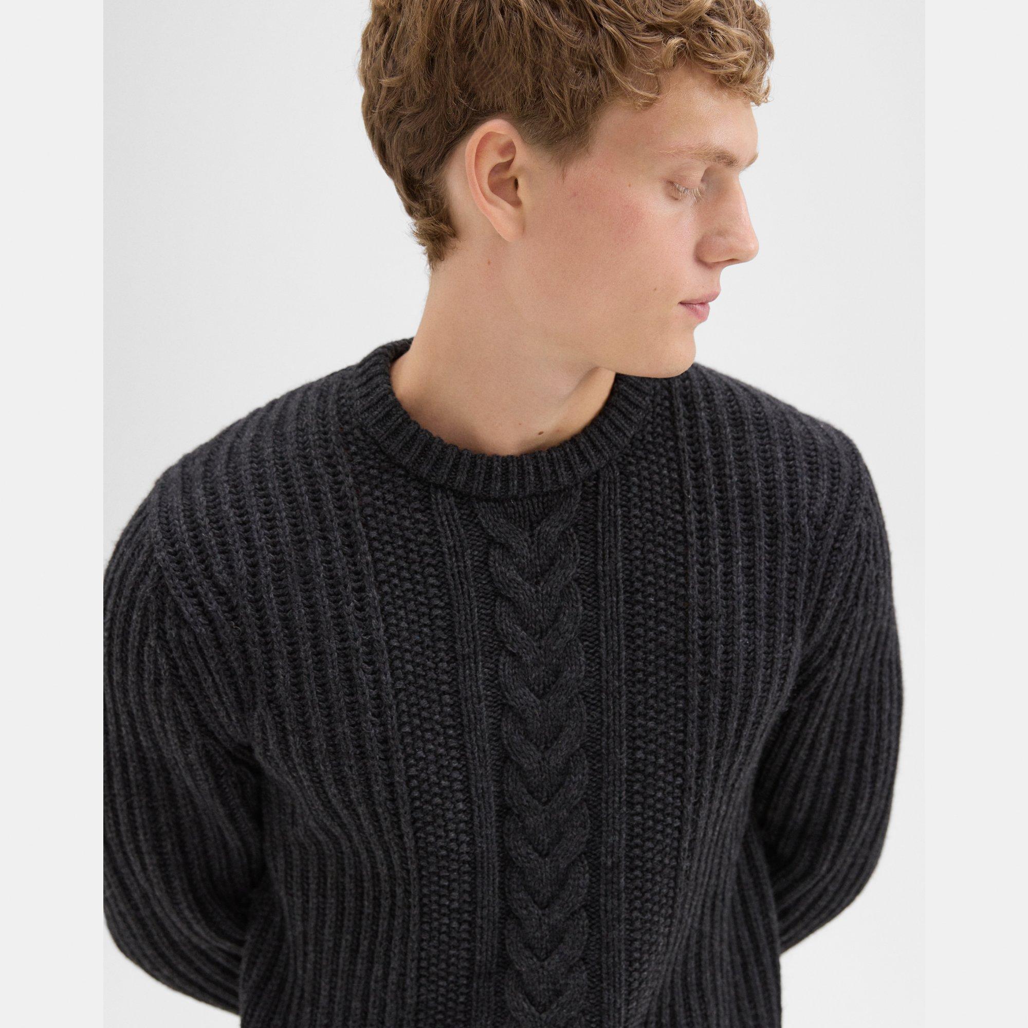 Vilare Cable Knit Sweater in Dane Wool