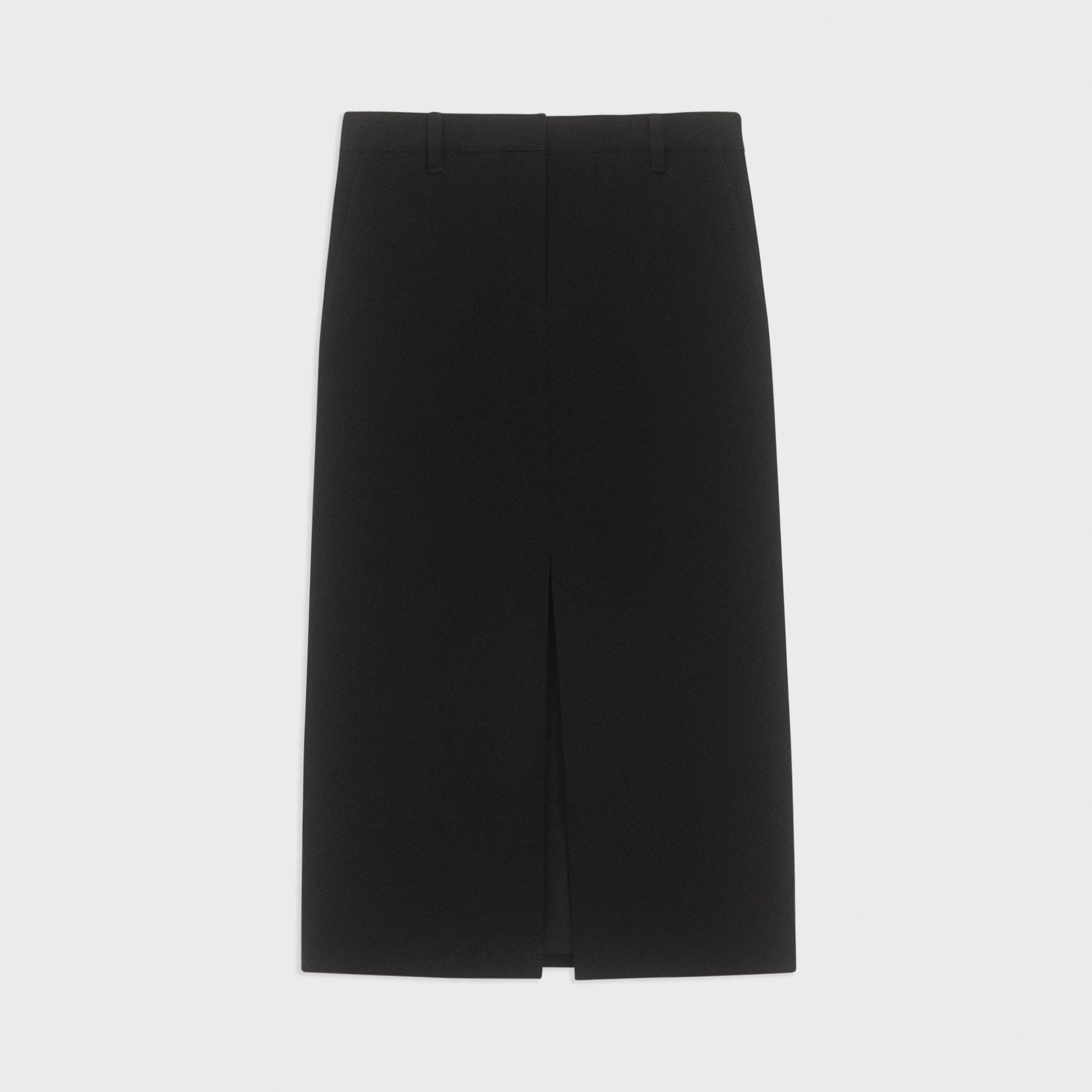 Midi Trouser Skirt in Admiral Crepe