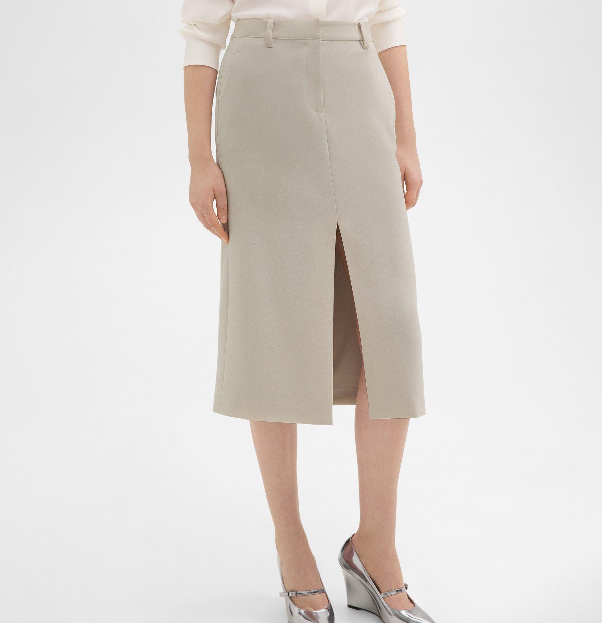 Midi Trouser Skirt in Admiral Crepe