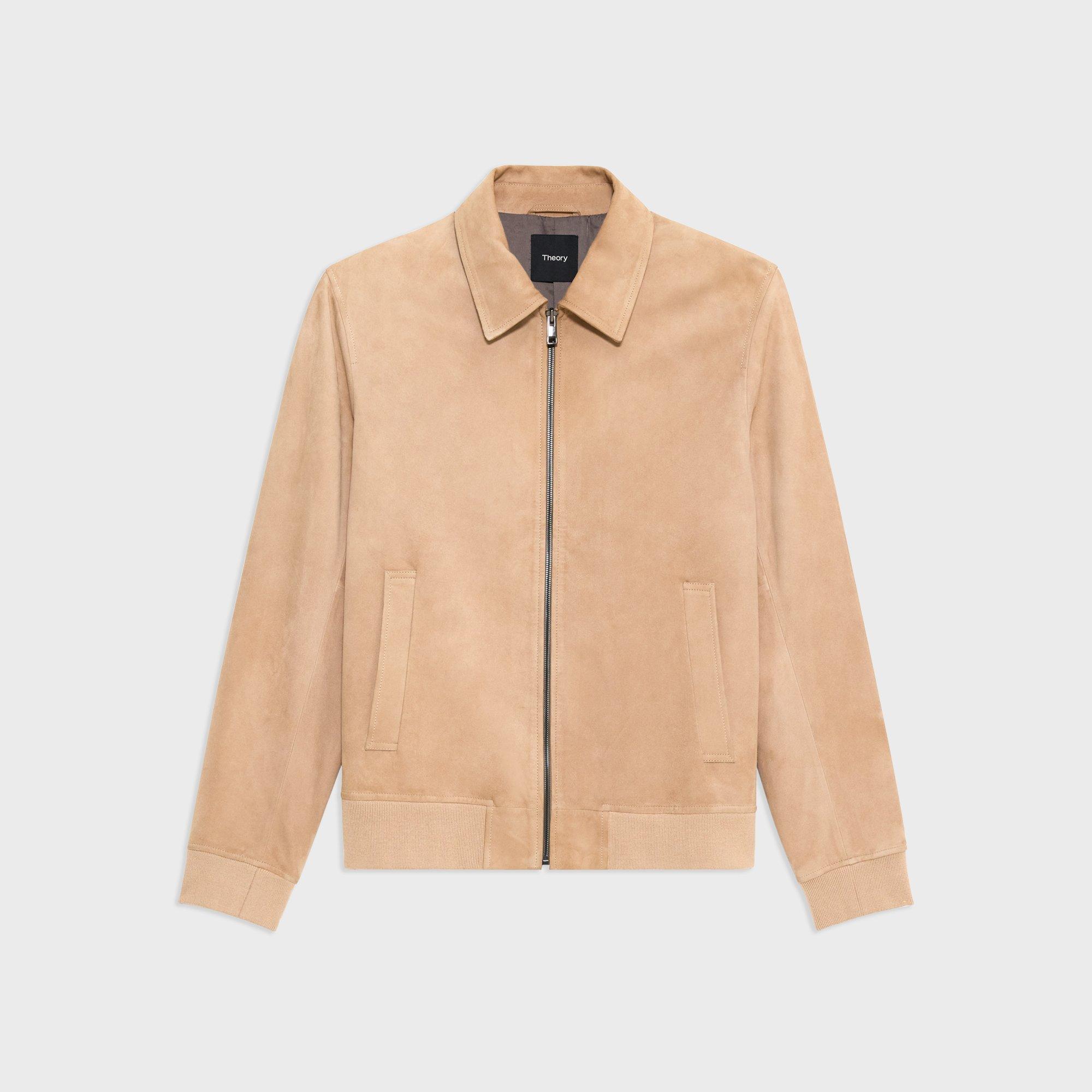 Wyatt Zip Jacket in Suede