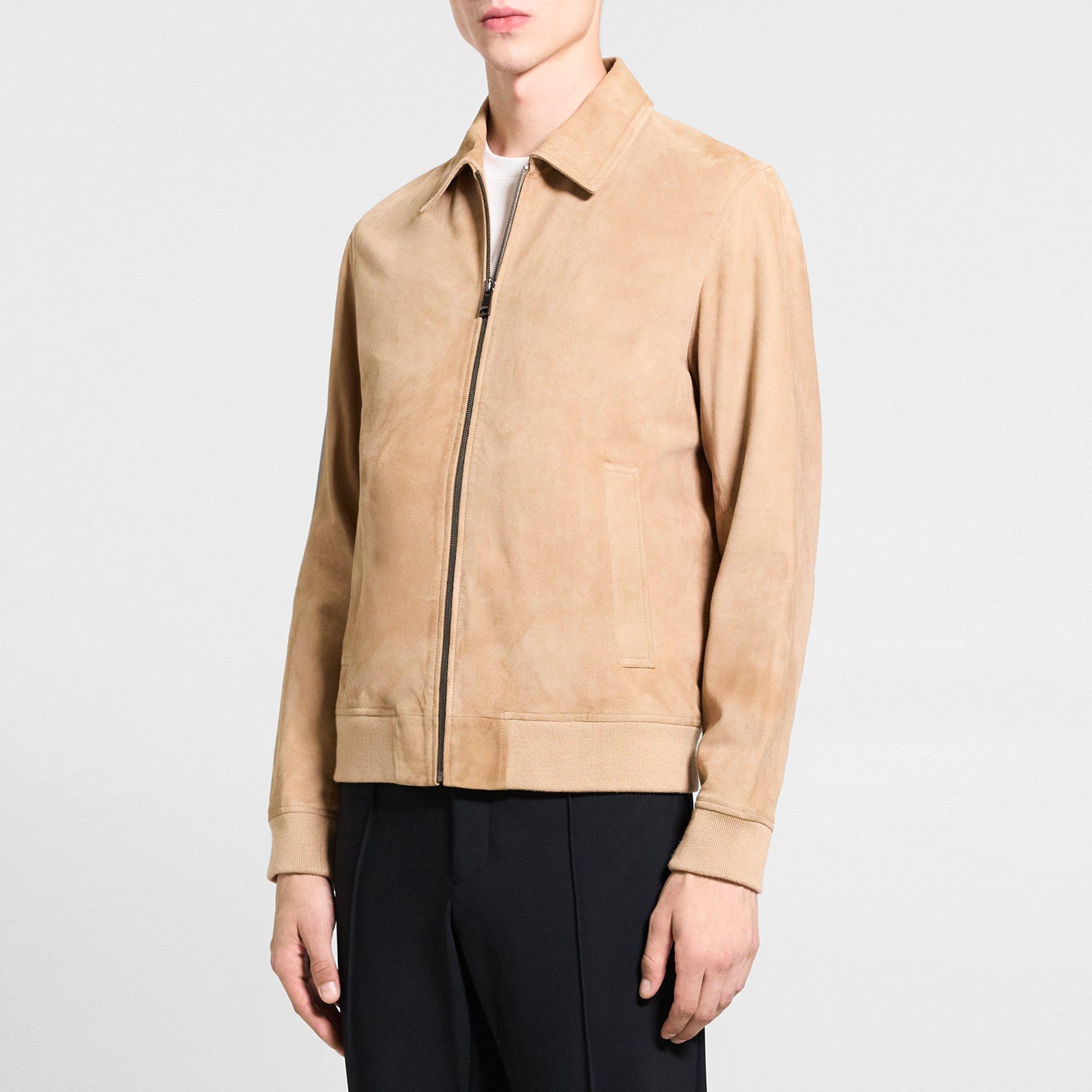 Wyatt Zip Jacket in Suede